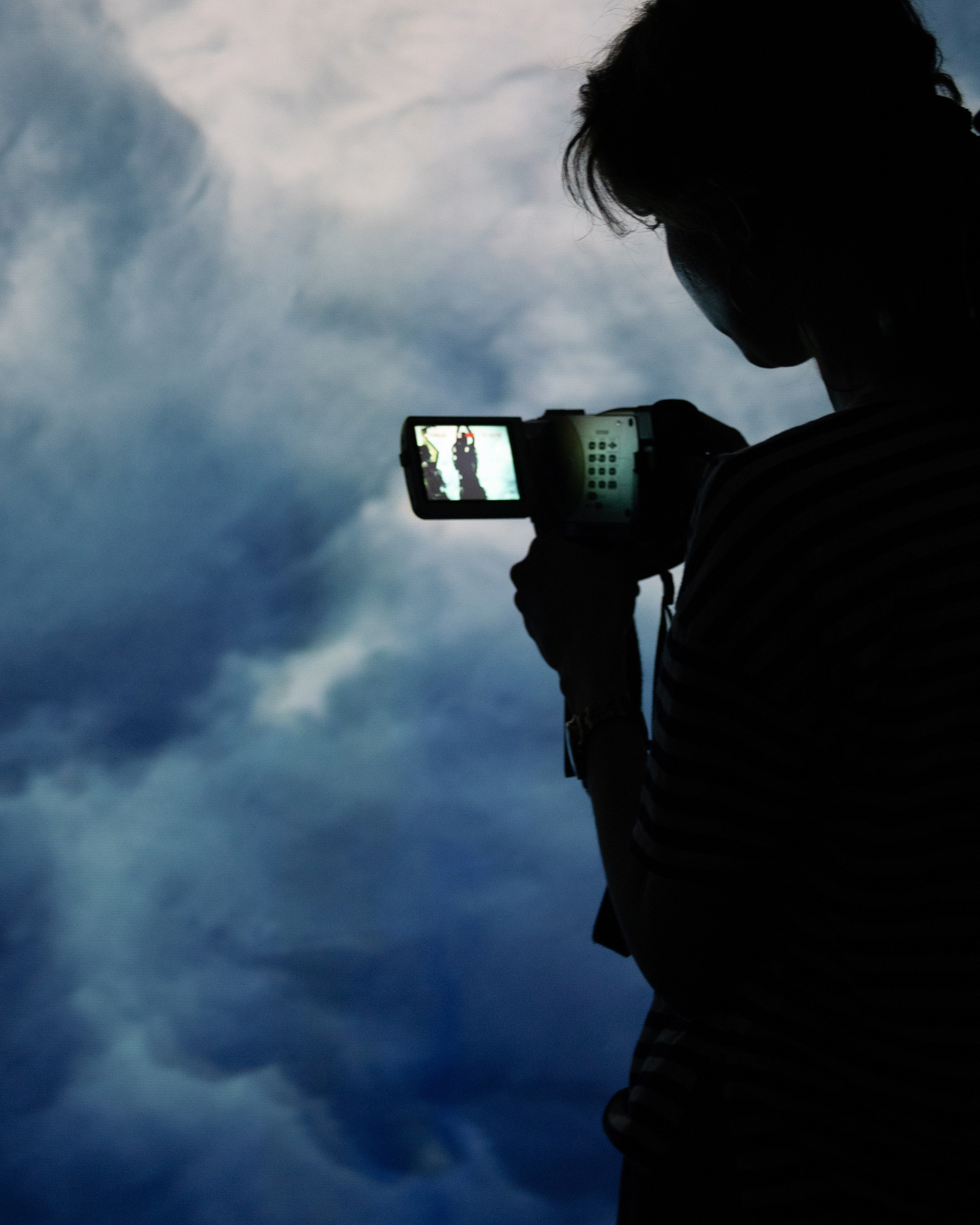 Backstage of the music video