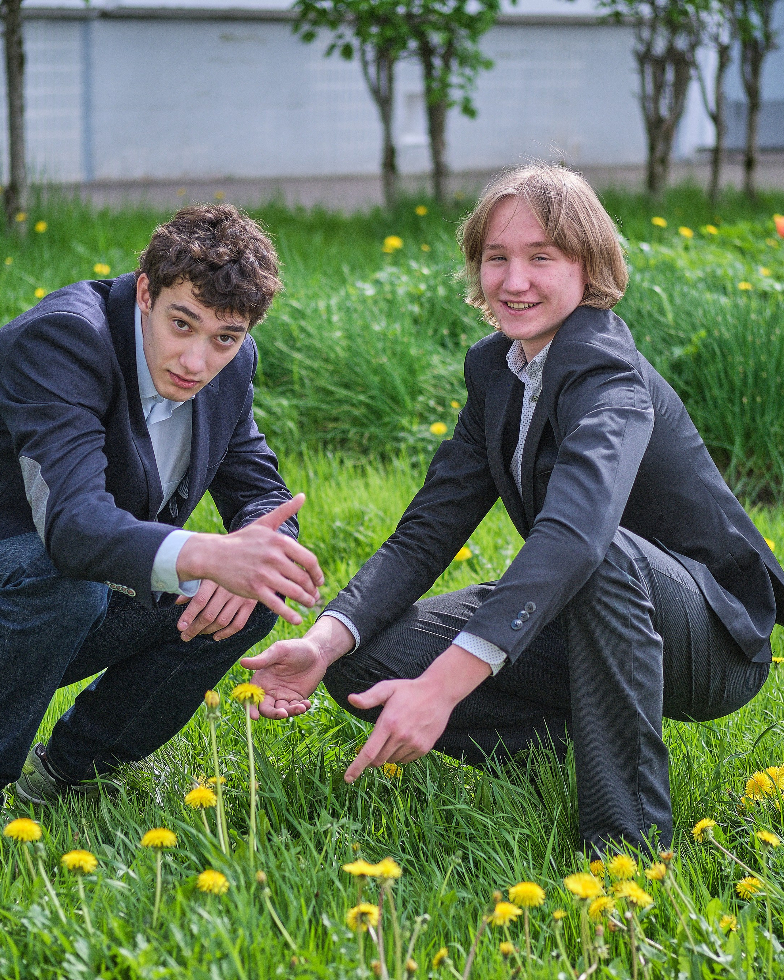 Школьная съёмка выпускников