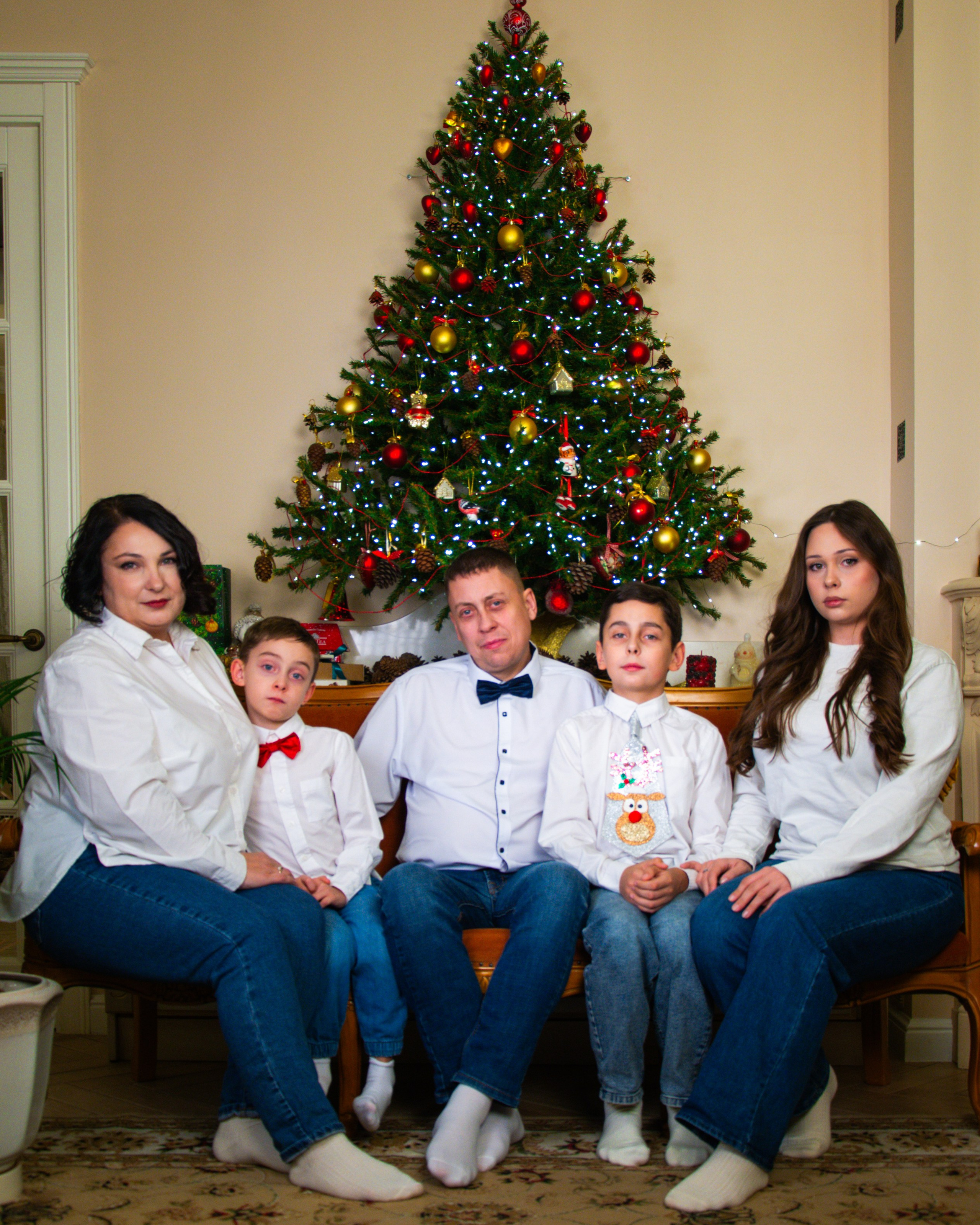 Новогодняя семейная фотосессия
