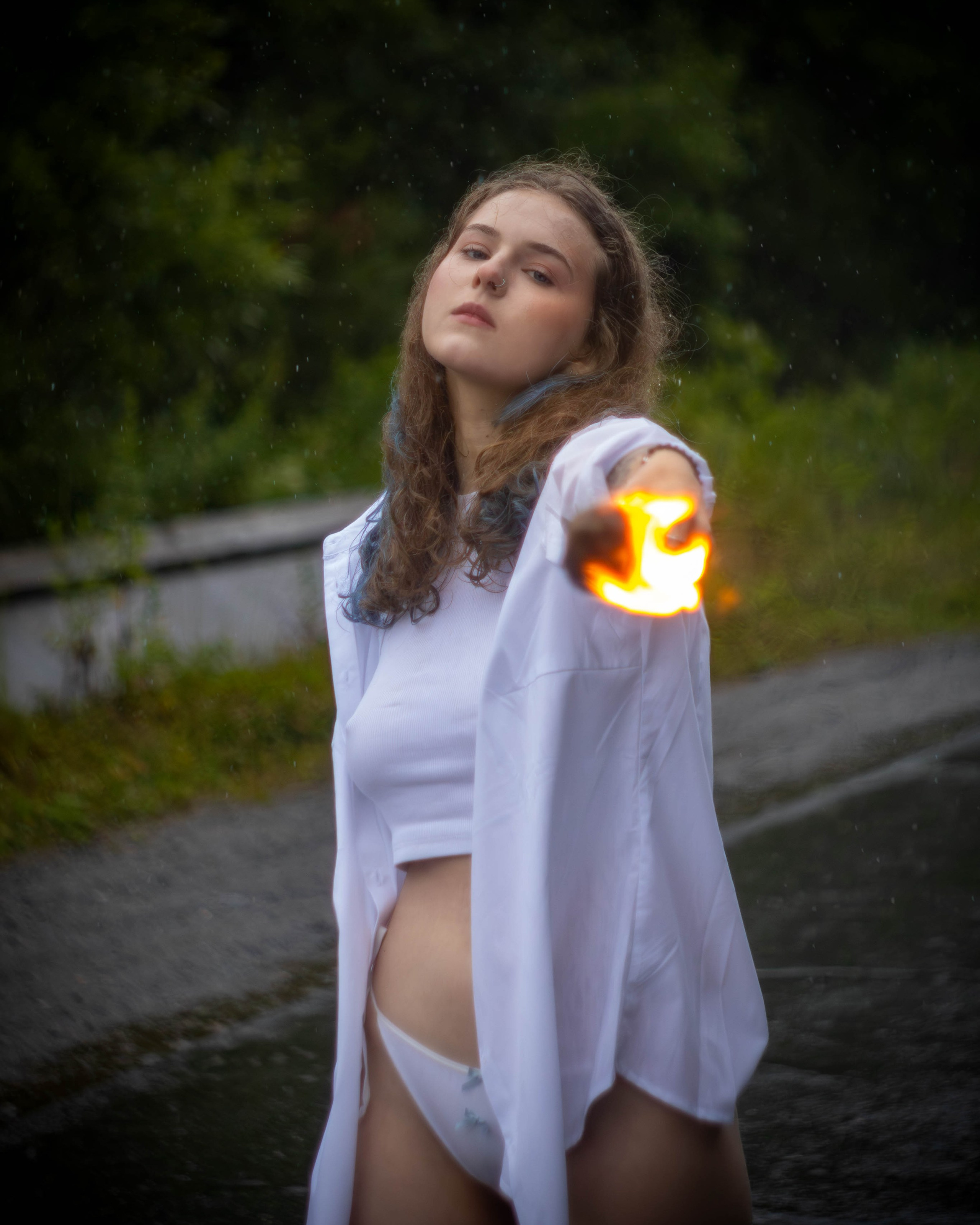 Прогулка под дождем. Дана.