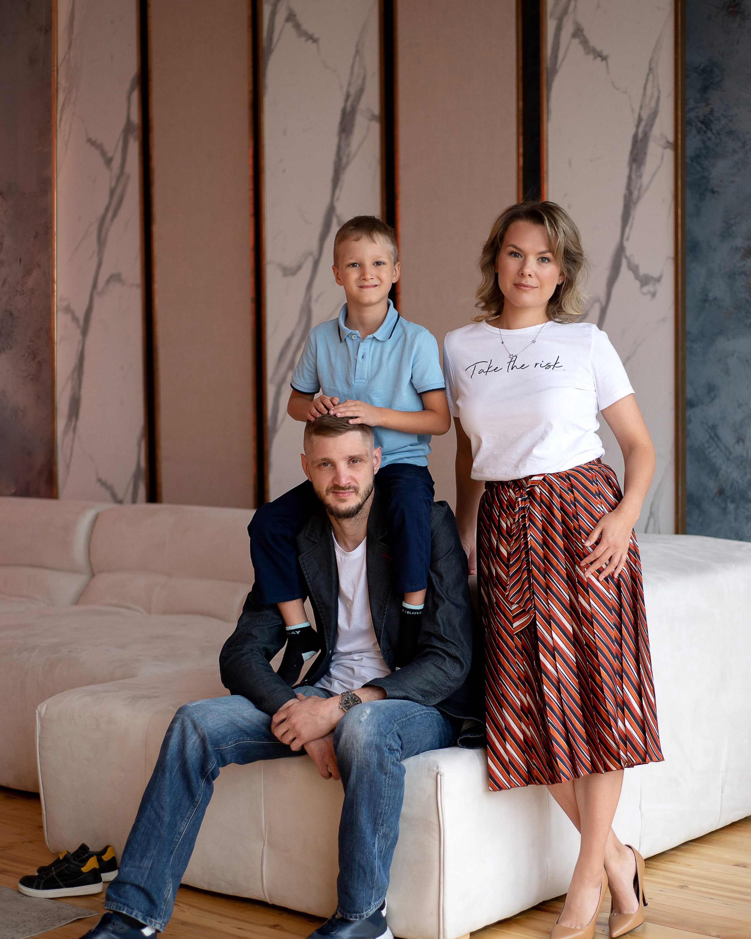 Ира с семьей