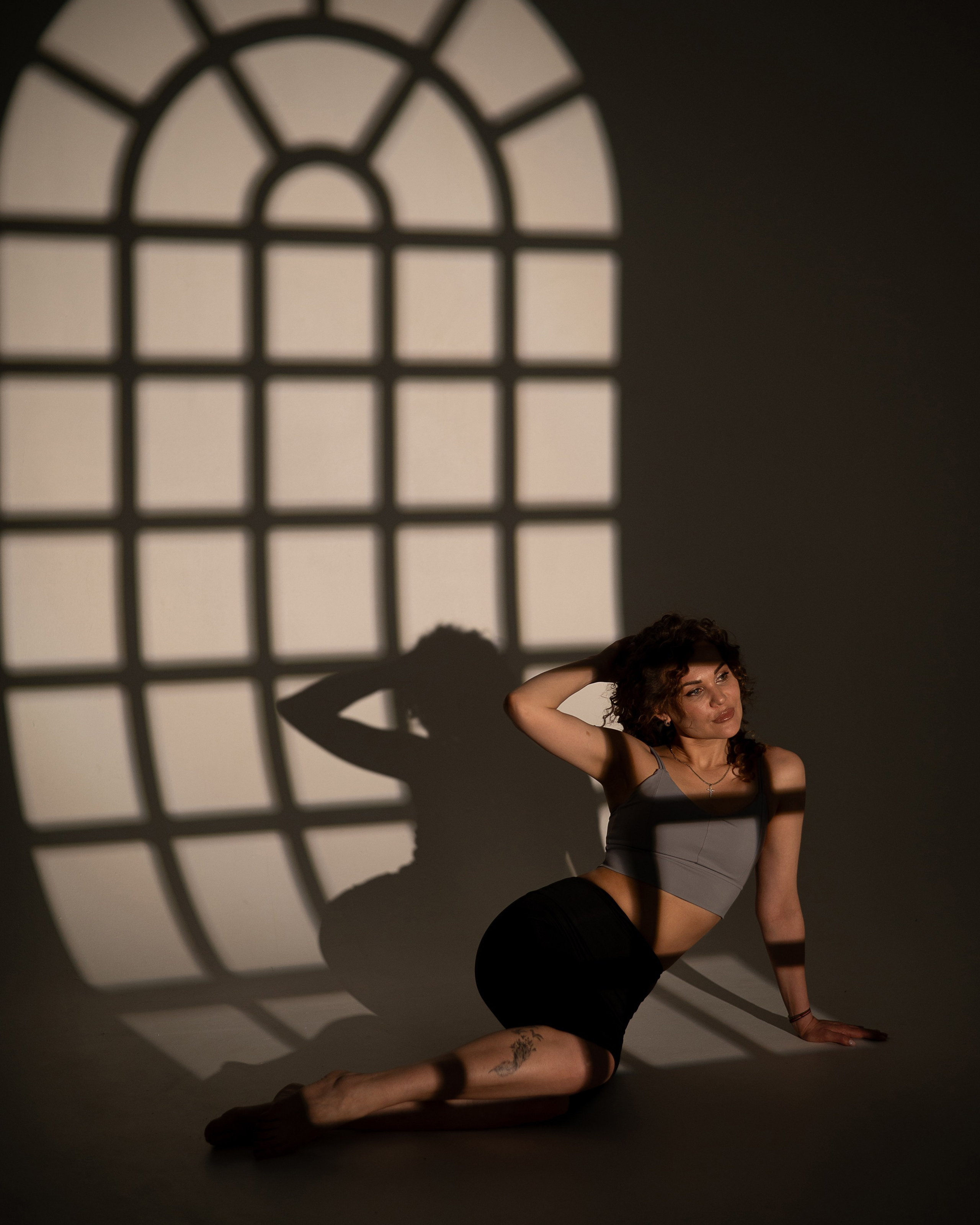 Татьяна на&nbsp;циклораме с&nbsp;Гобо