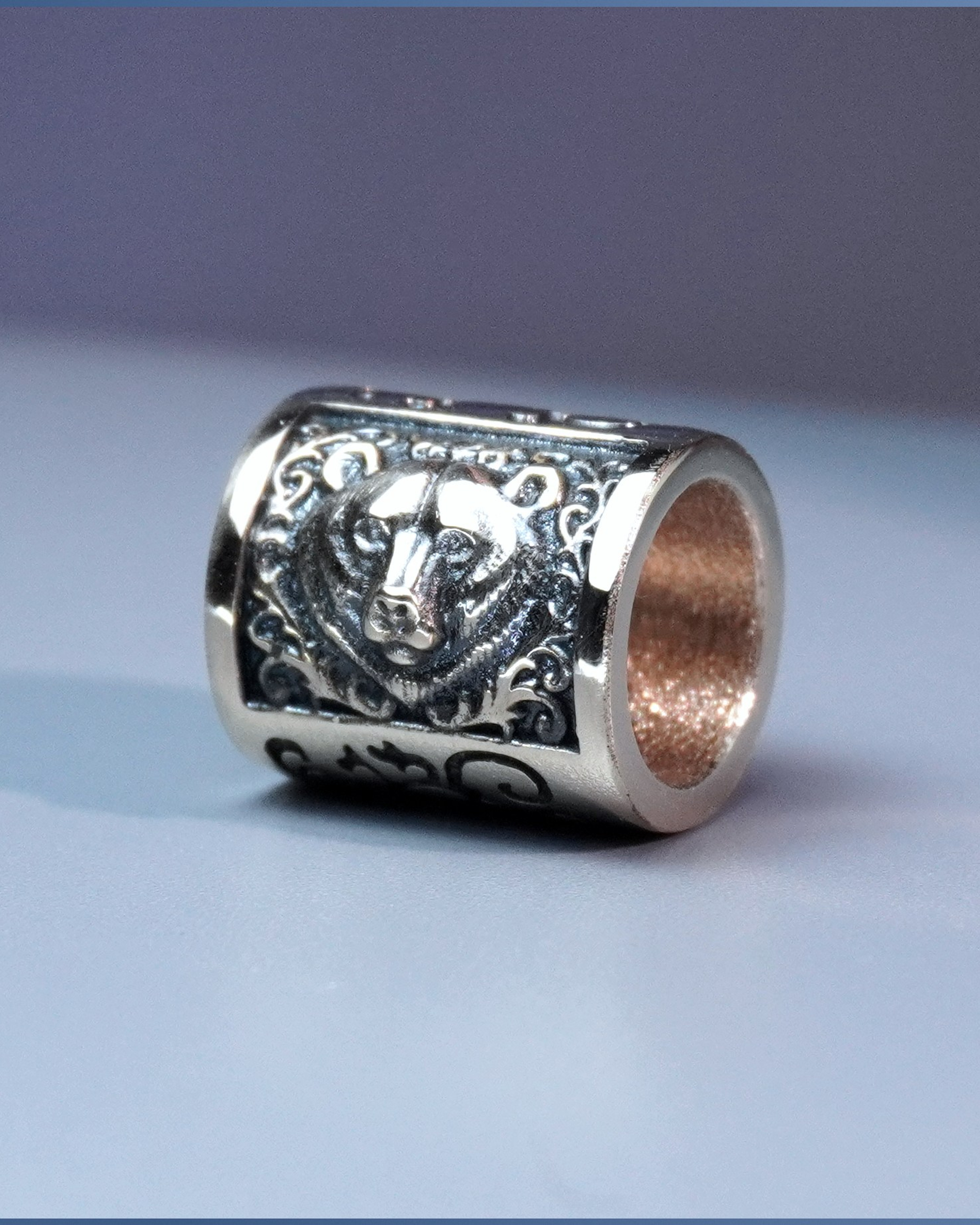 ШАРМ с ГОЛОВОЙ МЕДВЕДЯ ЮВЕЛИРНАЯ БУСИНА для БРАСЛЕТА