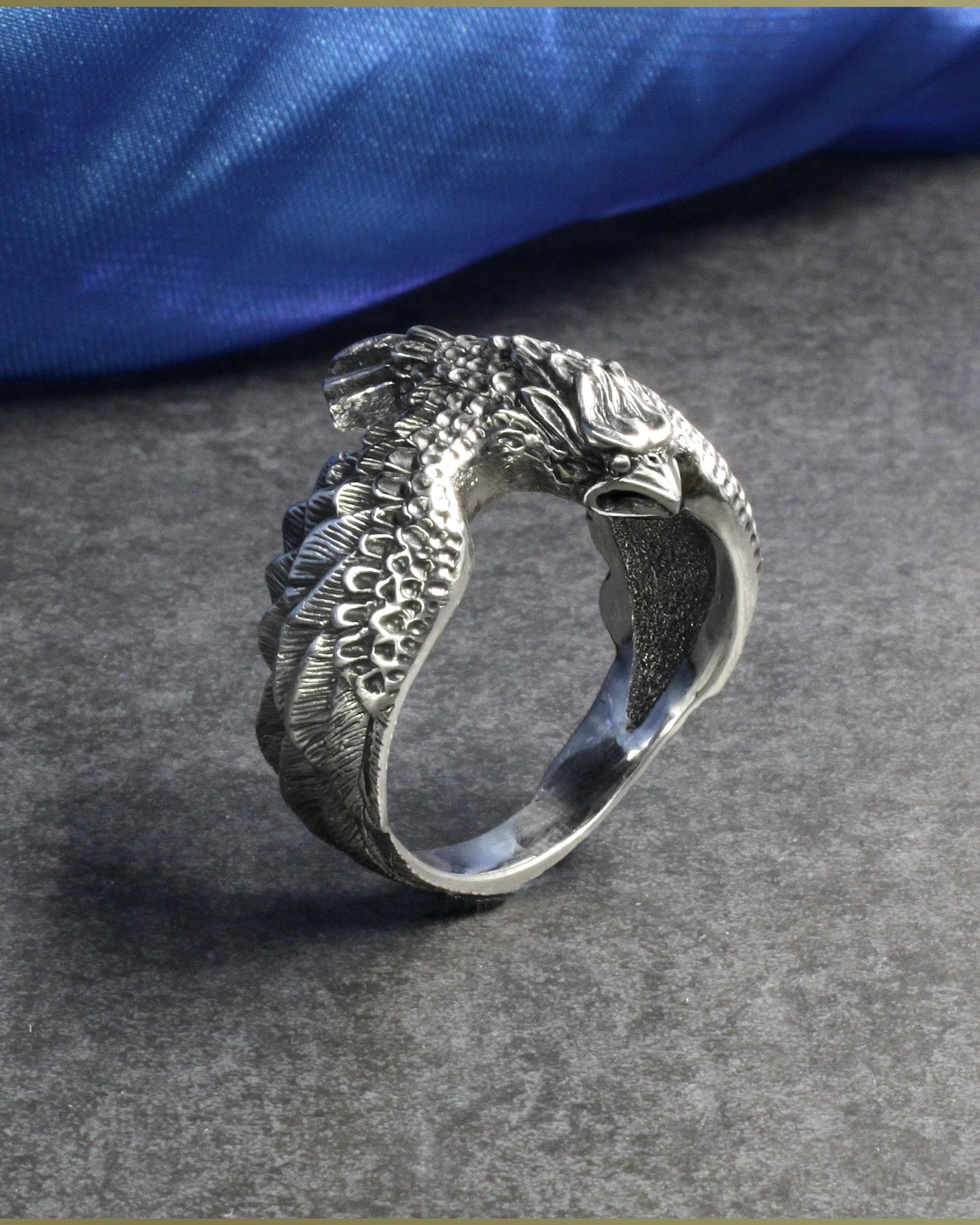 СОКОЛ МУЖСКОЕ КОЛЬЦО ЭКСКЛЮЗИВНОЕ УКРАШЕНИЕ РУЧНОЙ РАБОТЫ ФАЛЬКОН