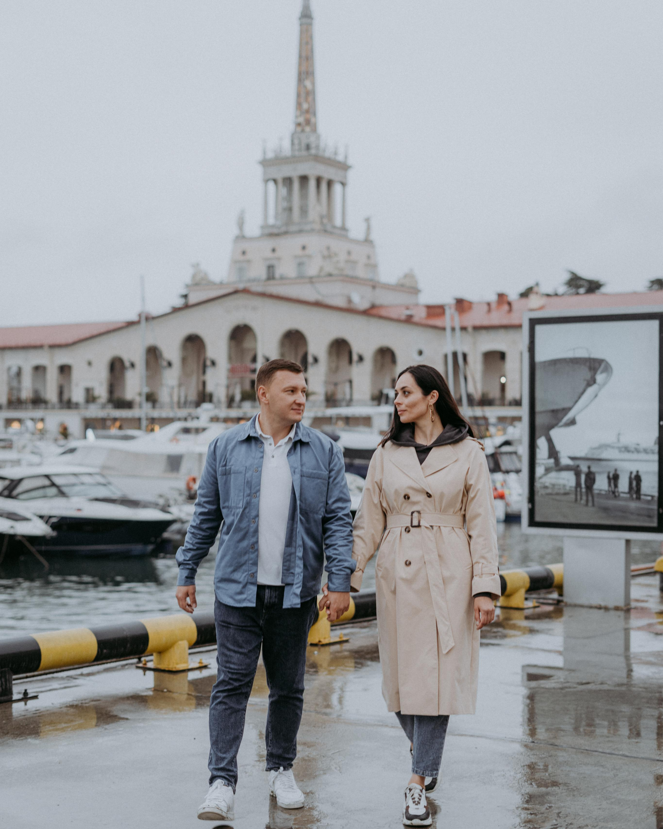 Ольга и Дмитрий в Морском порту Сочи