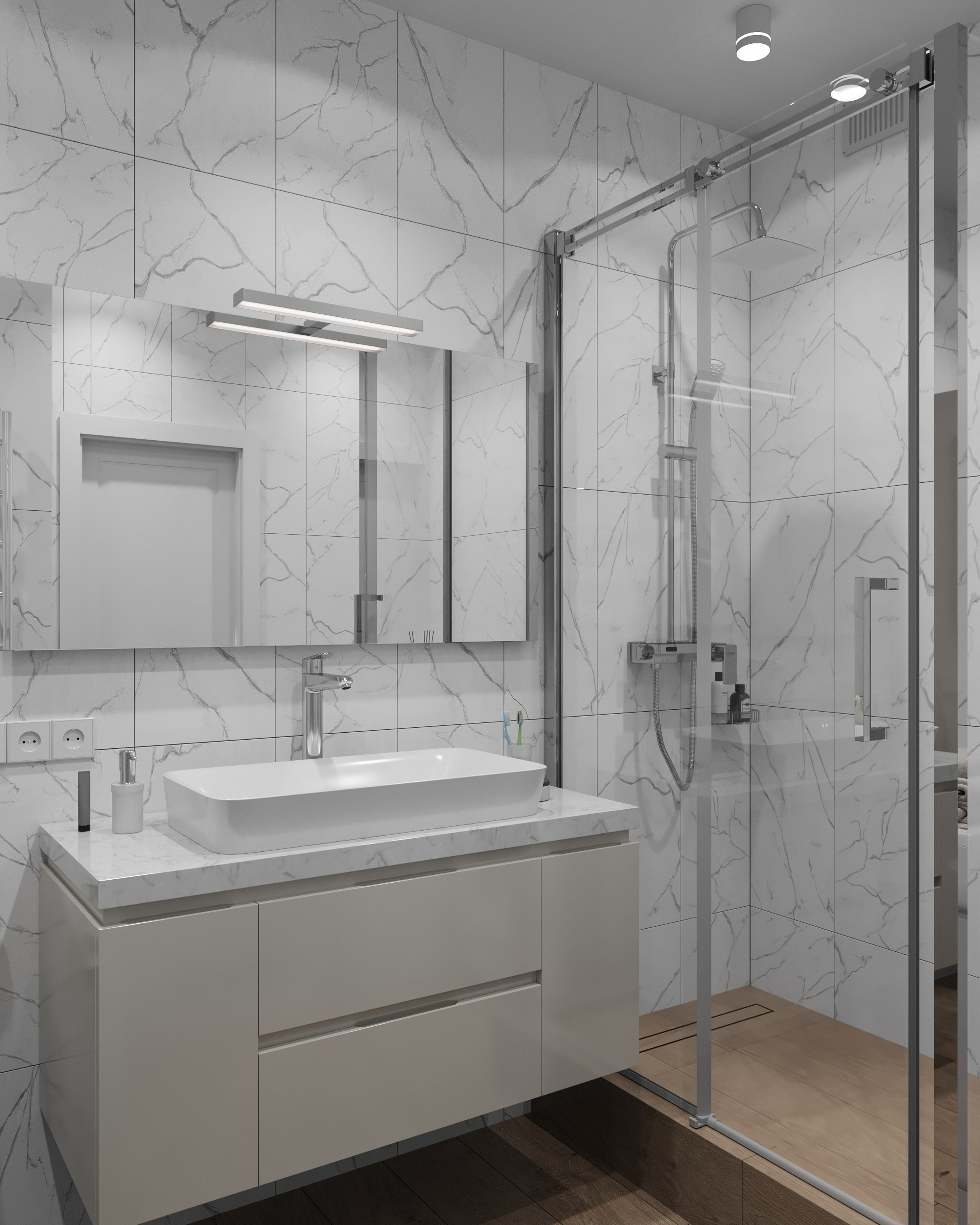 Визуализация ванной комнаты