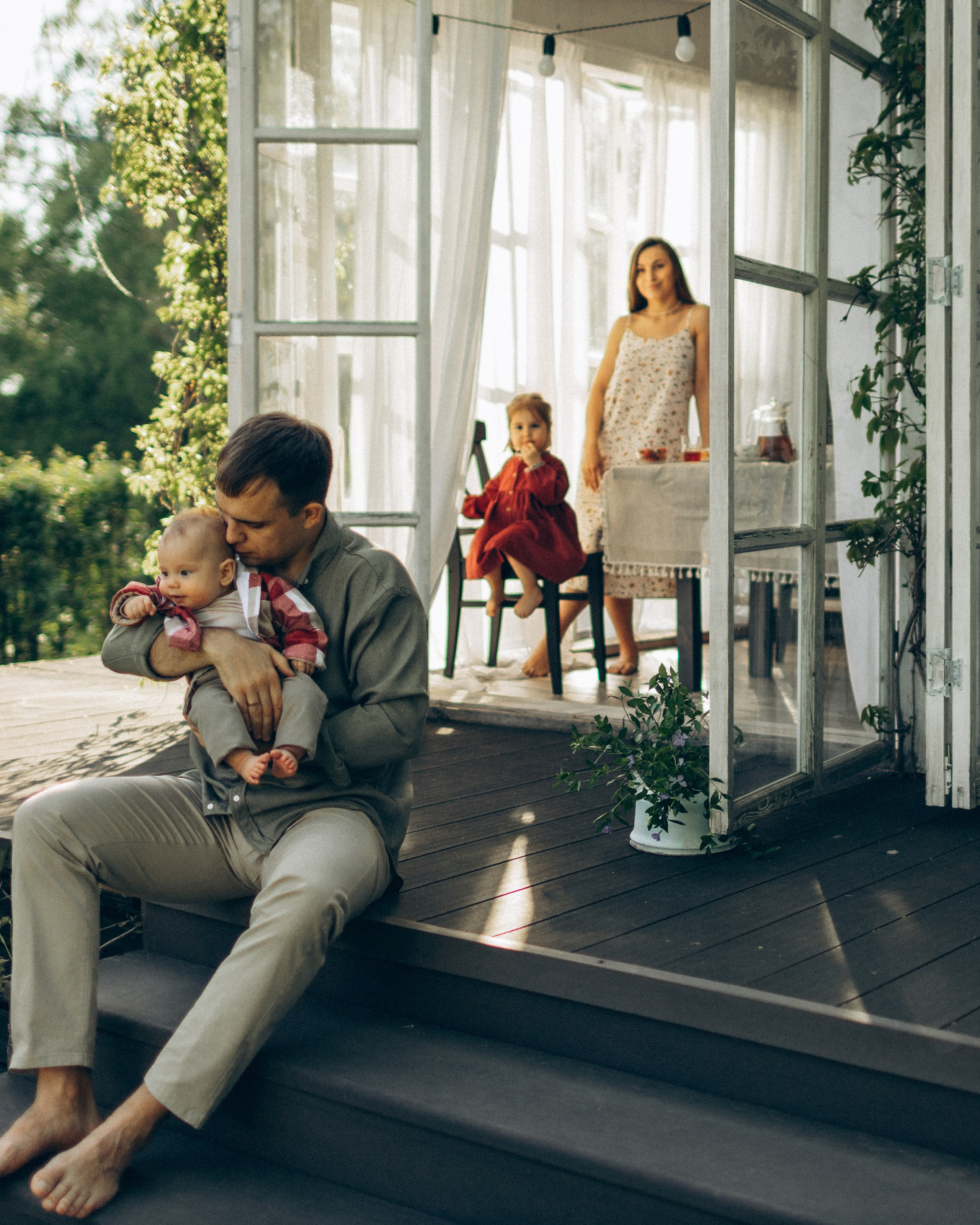 Лето, дача и вкусный ягодный пирог)