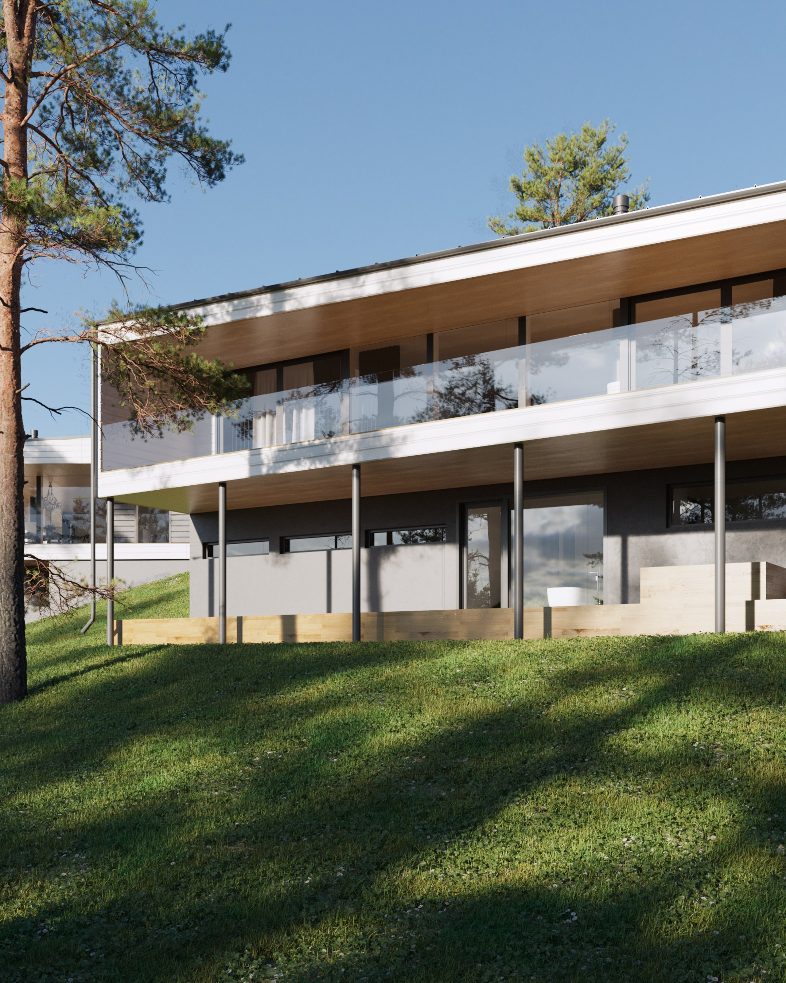 Современный загородный дом