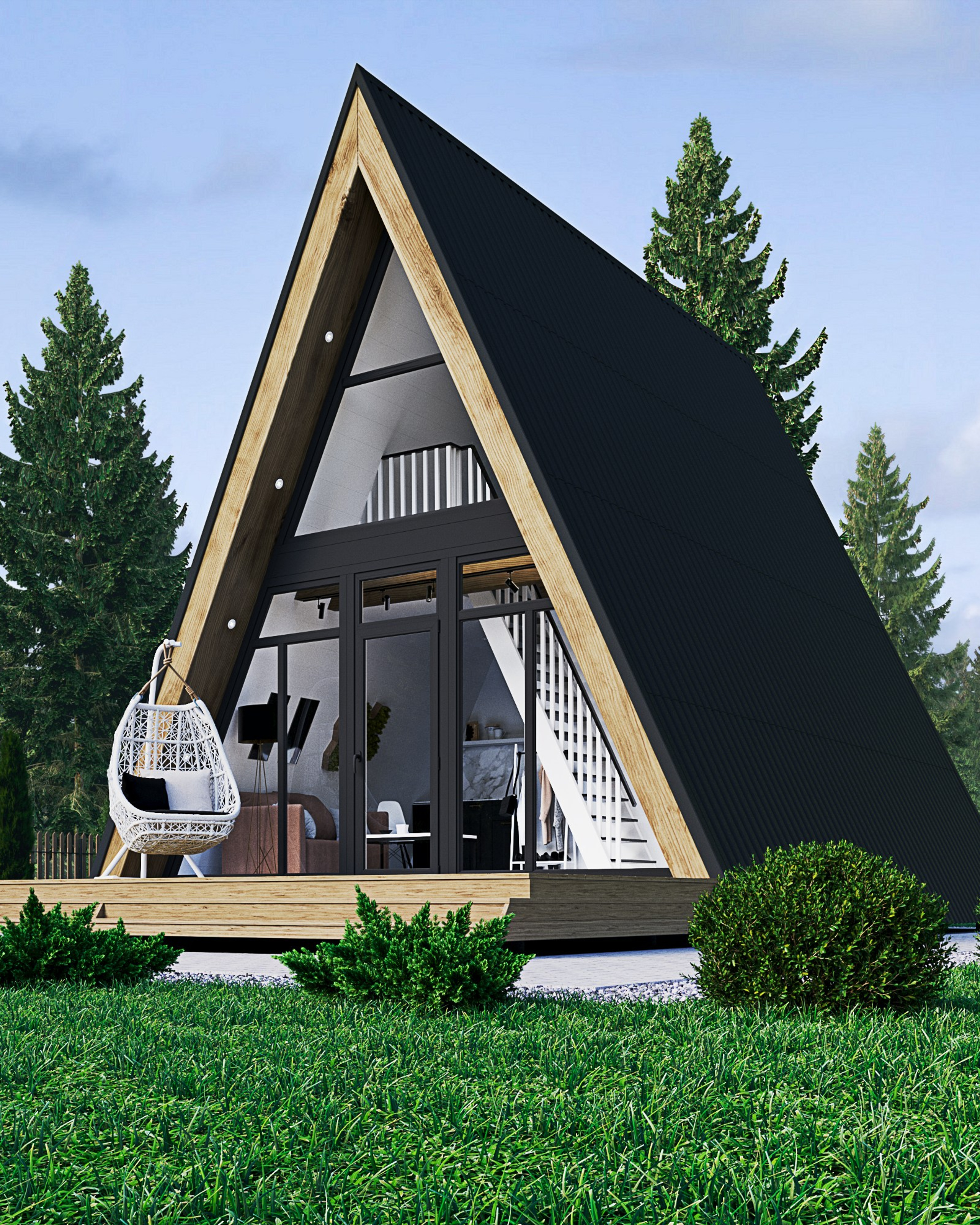 Загородный дом в стиле А-Frame