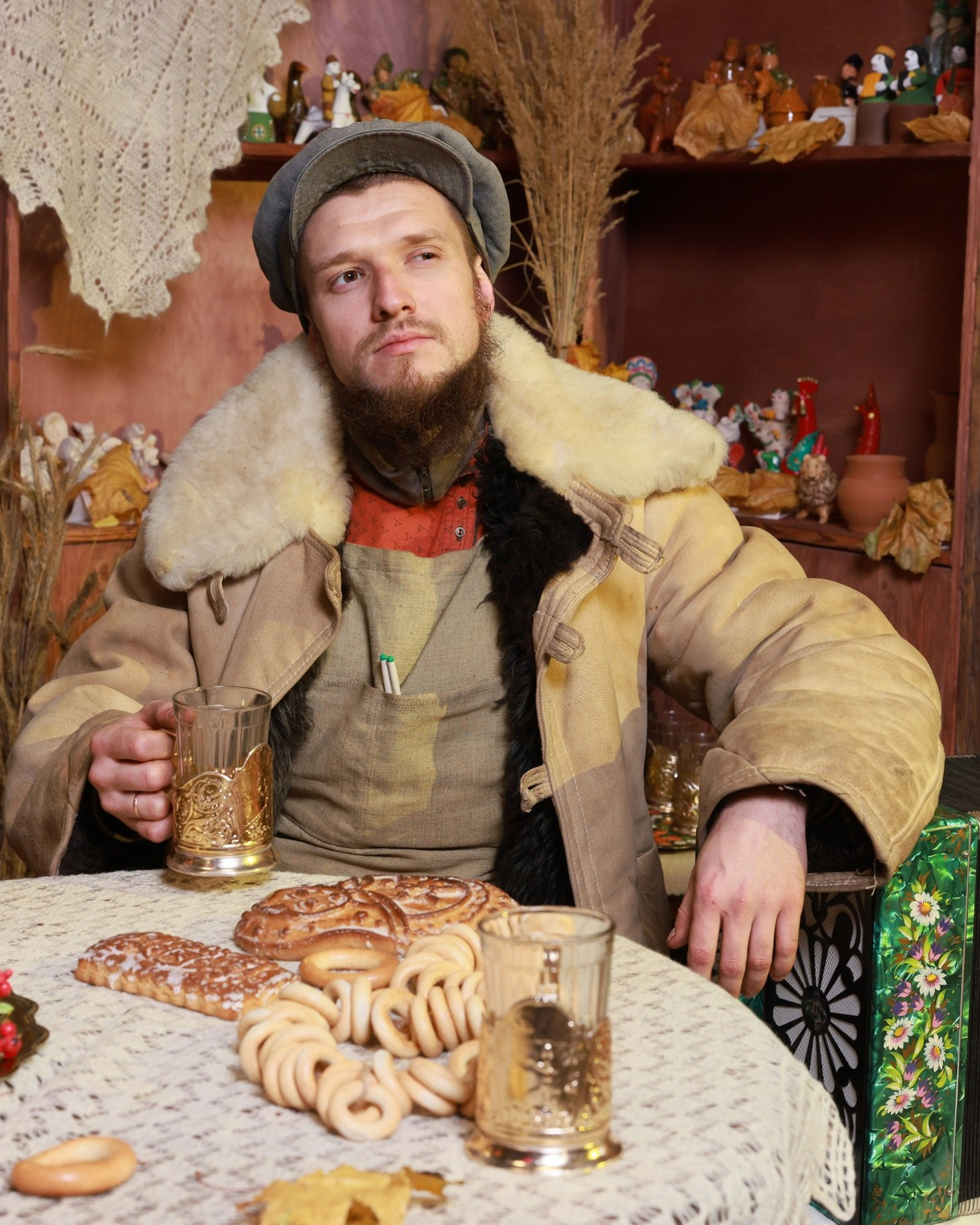 Фотозона в&nbsp;народном стиле с&nbsp;самоваром в&nbsp;«Добродее»