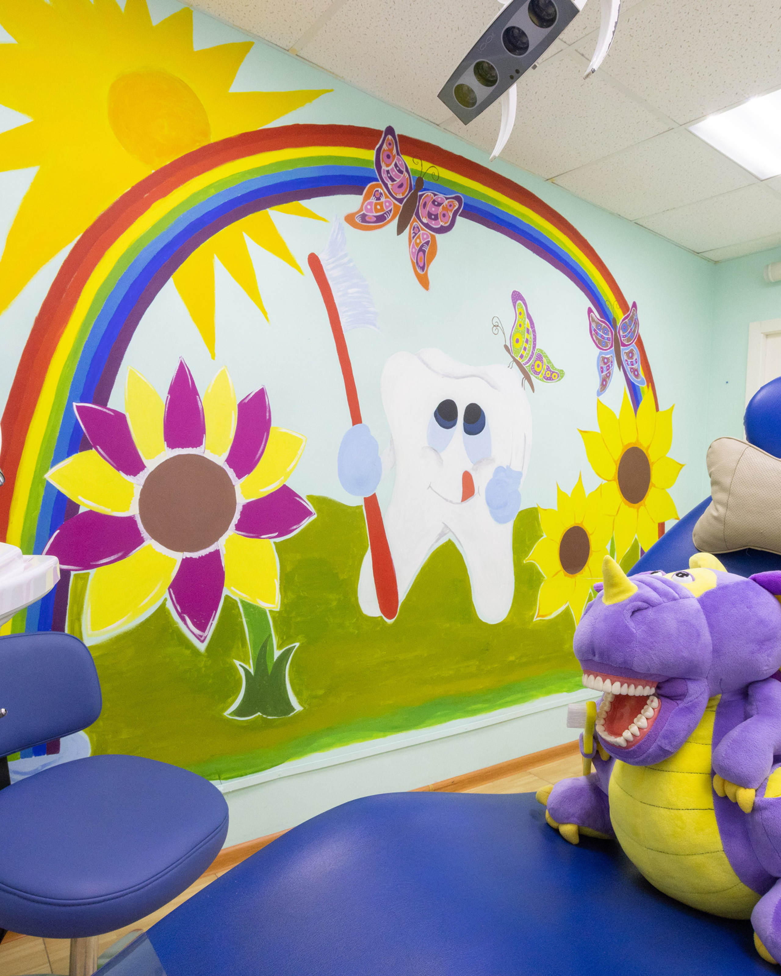 Интерьерная фотосъемка для детской стоматологии Радуга.