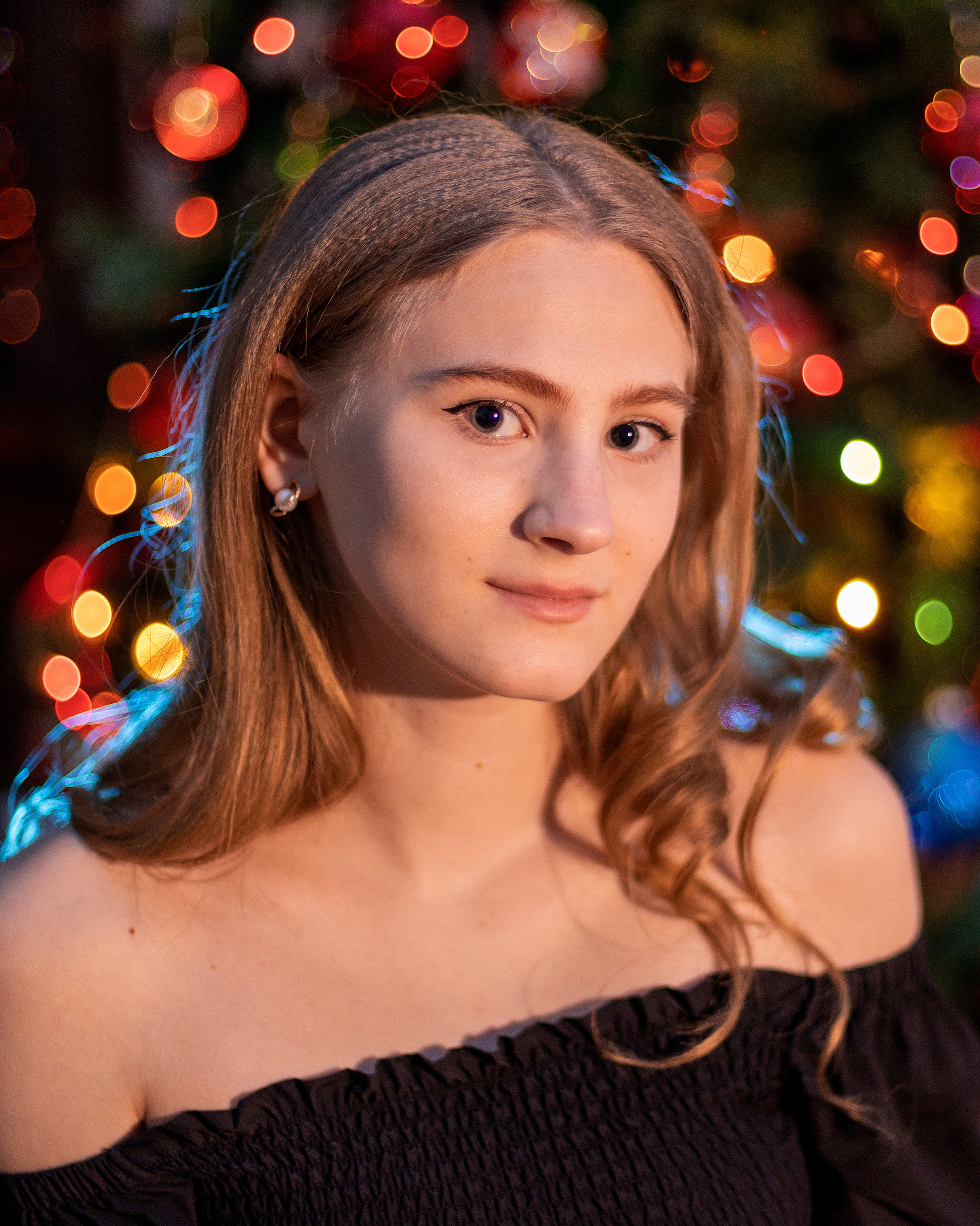 Портрет, 2 вспышки,&nbsp;светофильтры, синхронизатор, canon 50&nbsp;мм 1,4 (образец боке).