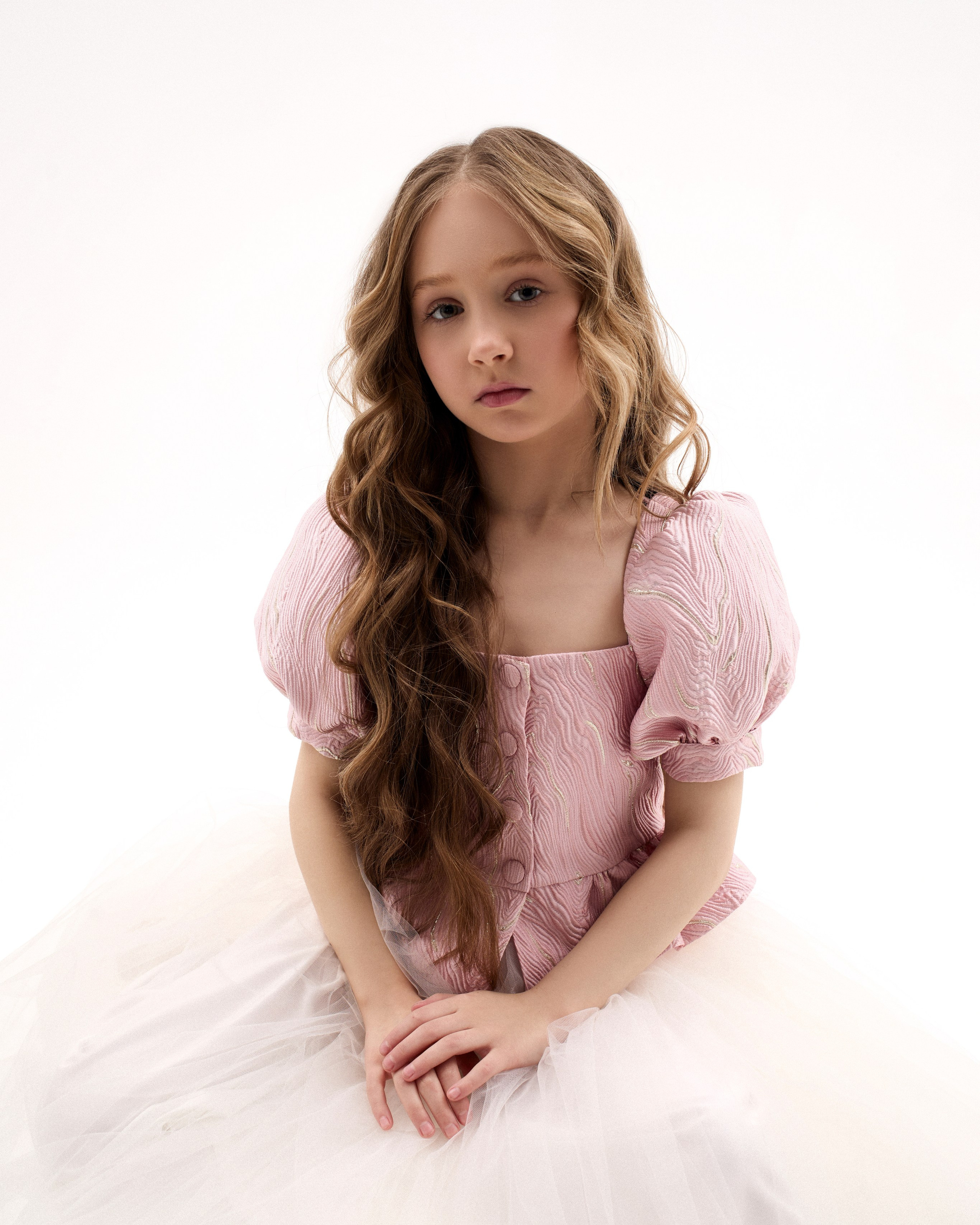 Блуза «Haute Couture» в розовом оттенке