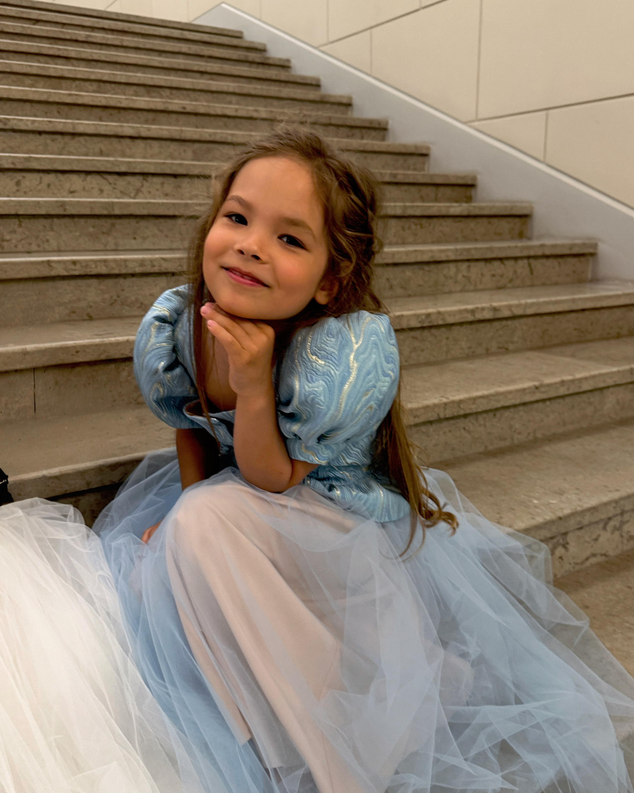 Блуза «Haute Couture» в голубом оттенке