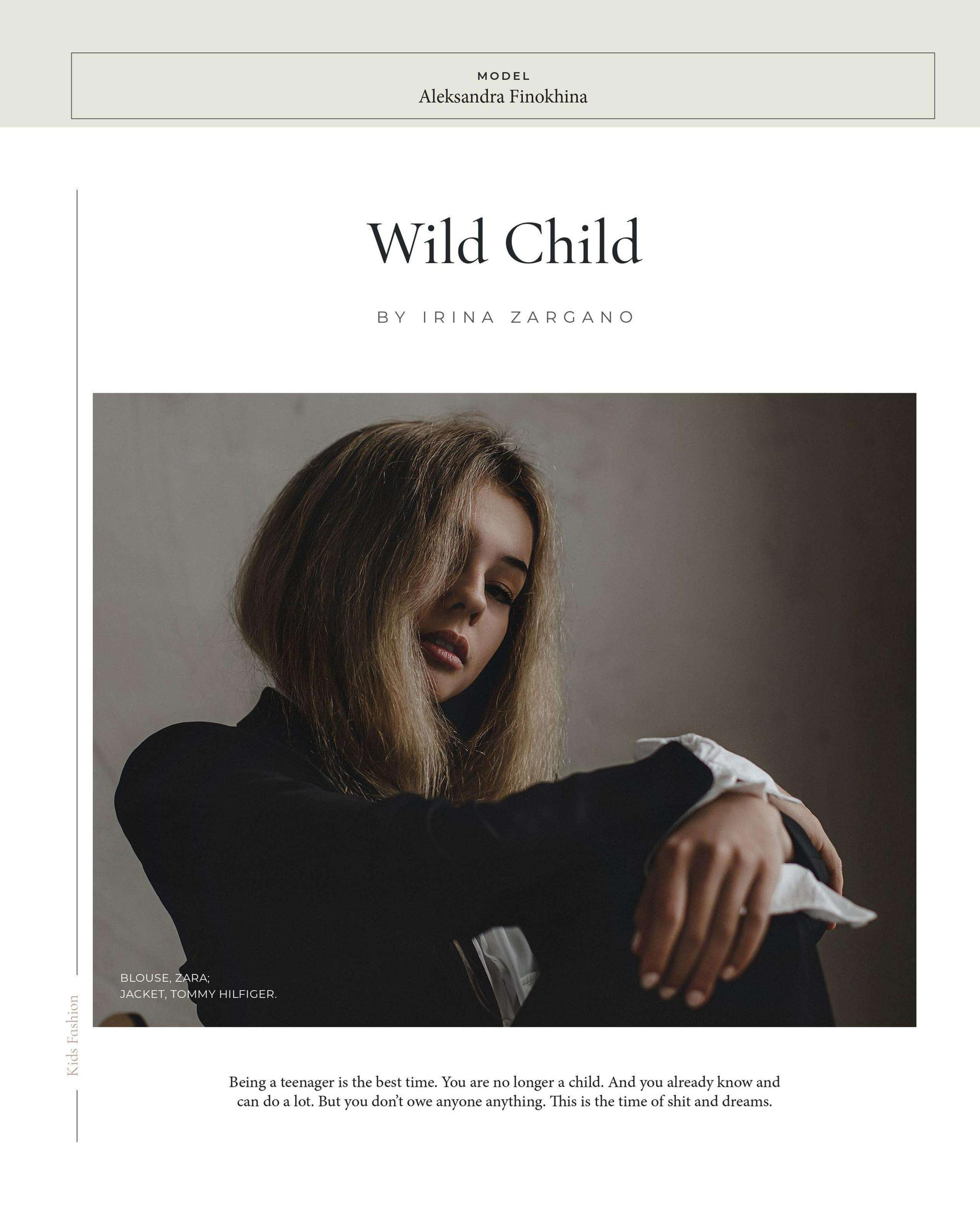 WILD CHILD for ELEGANT magazine