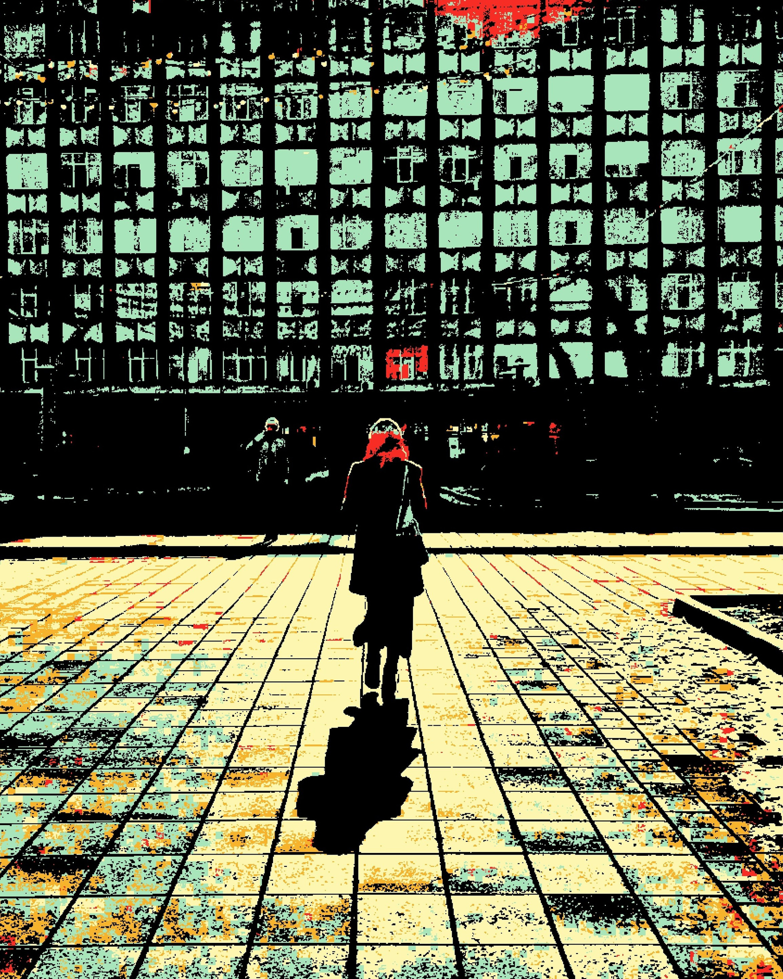 В движении