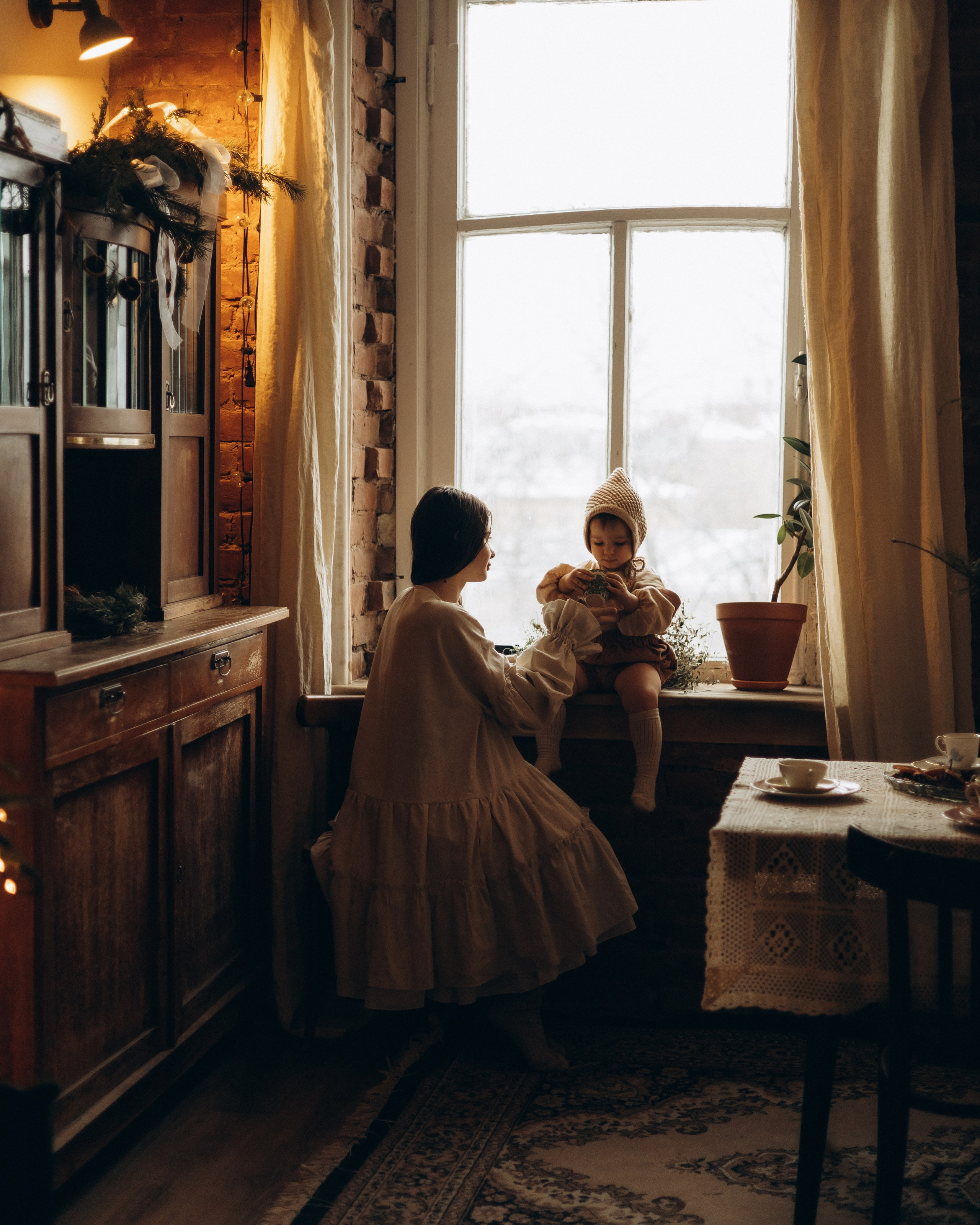 Валя и малышка Ева