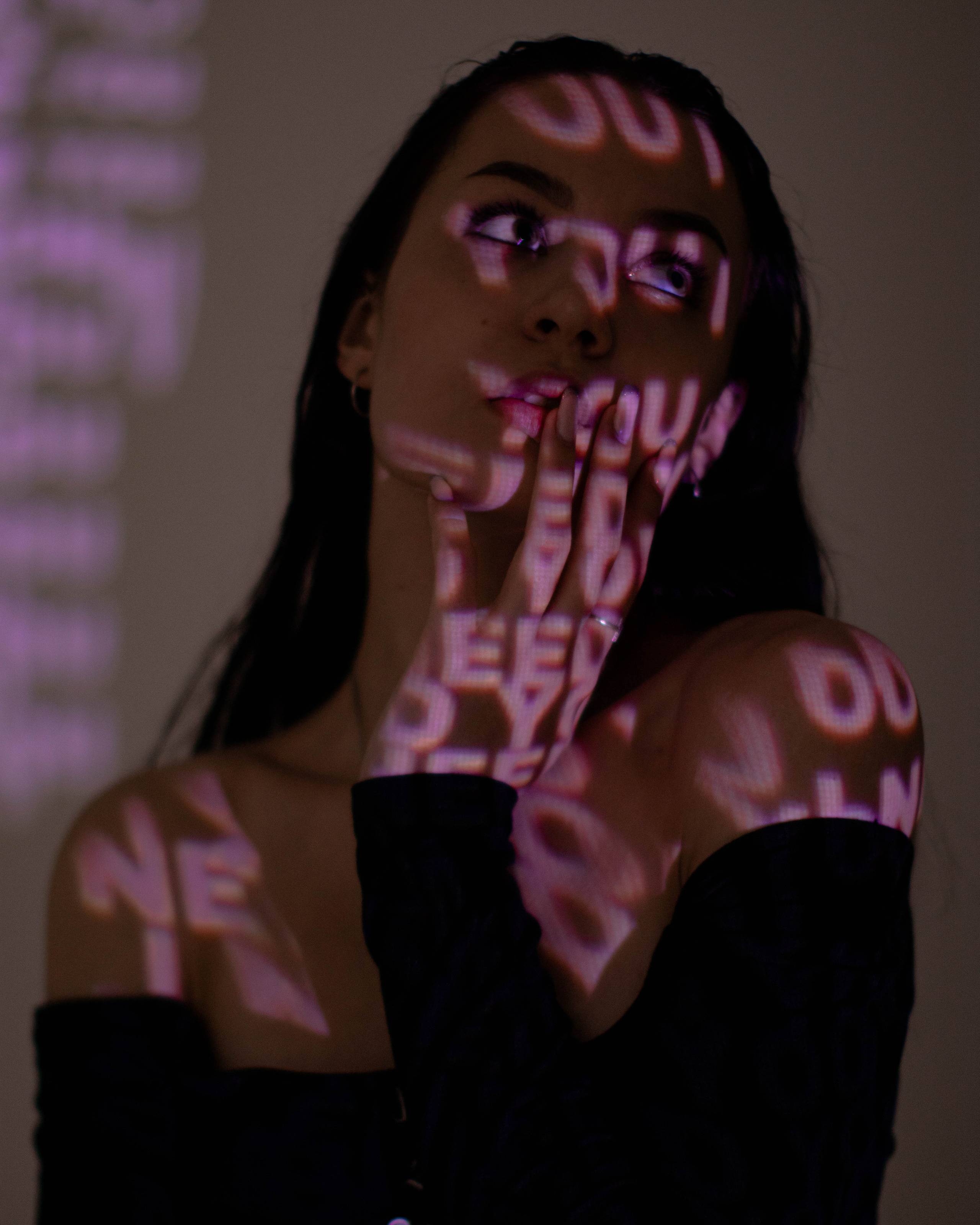 Фотосессия с проектором