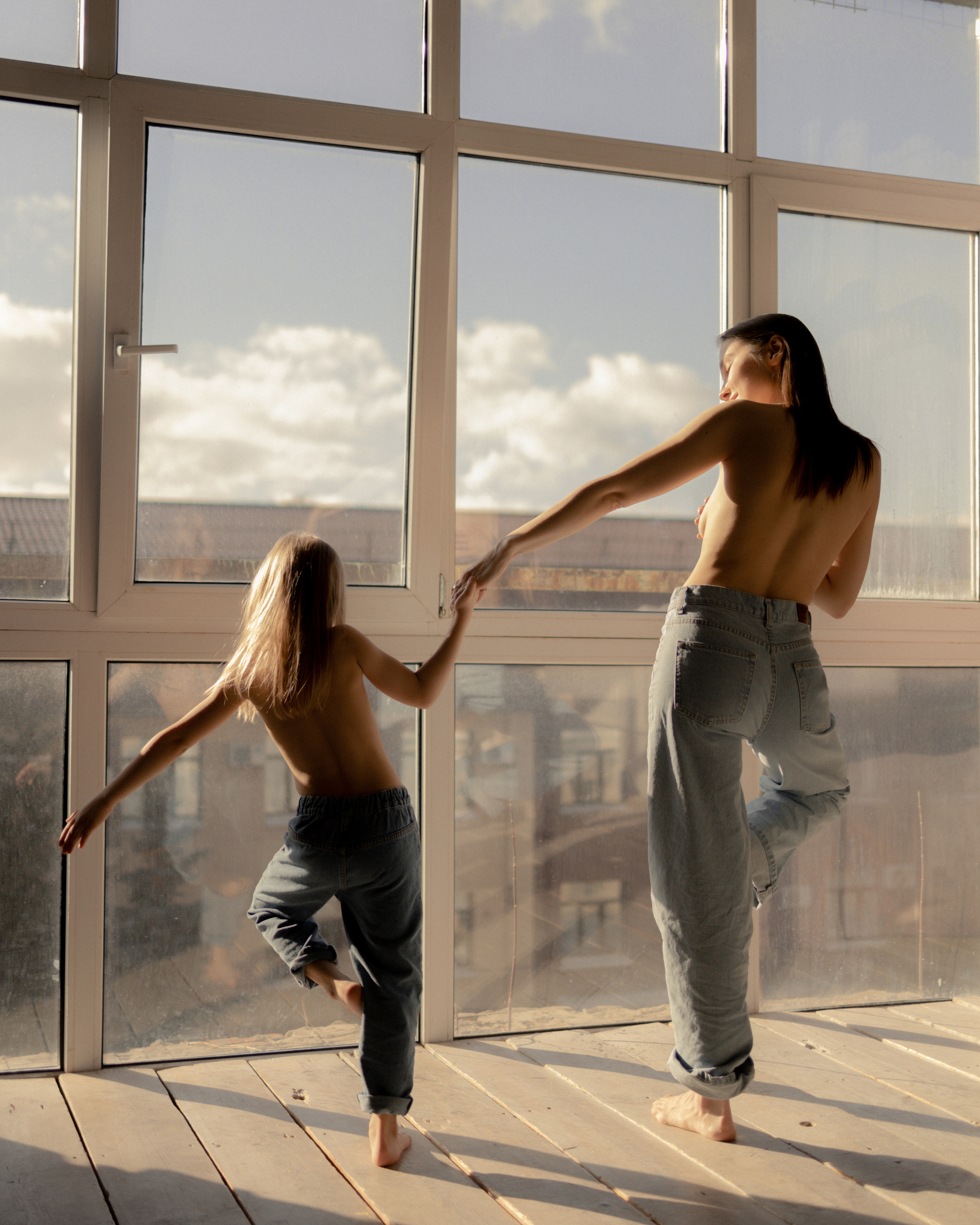 Мама и доча в студии