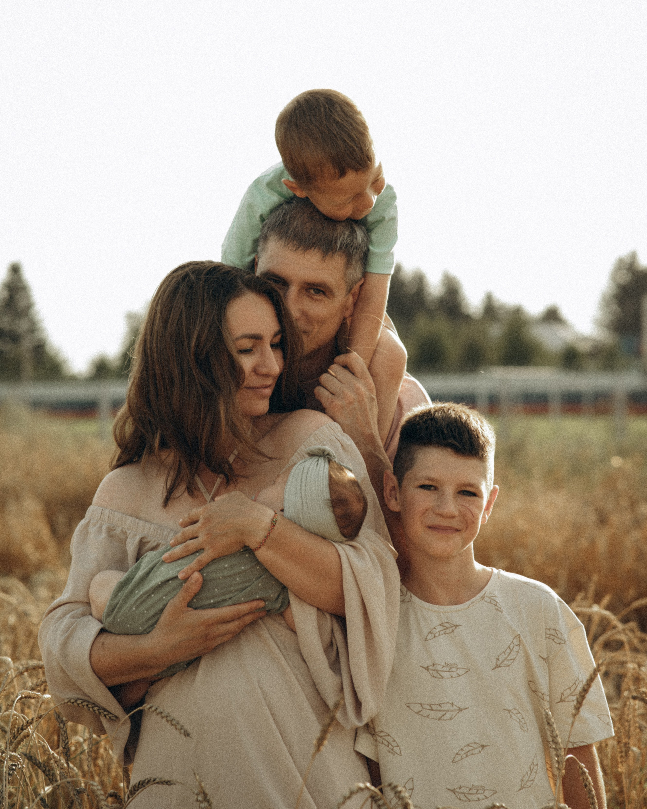 Многодетные в пшенице ❤️