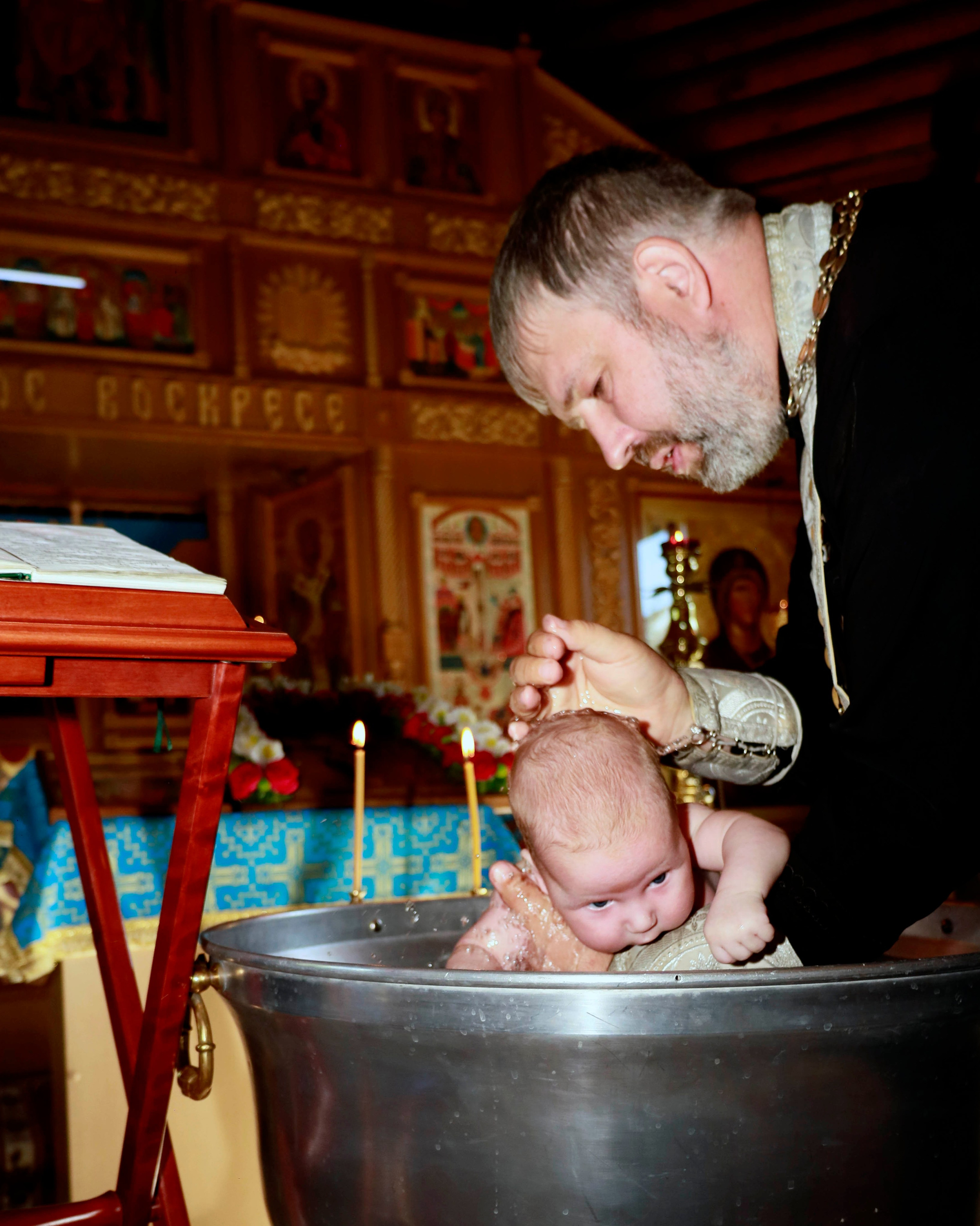 Таинство крещения Глеба г. Шахты
