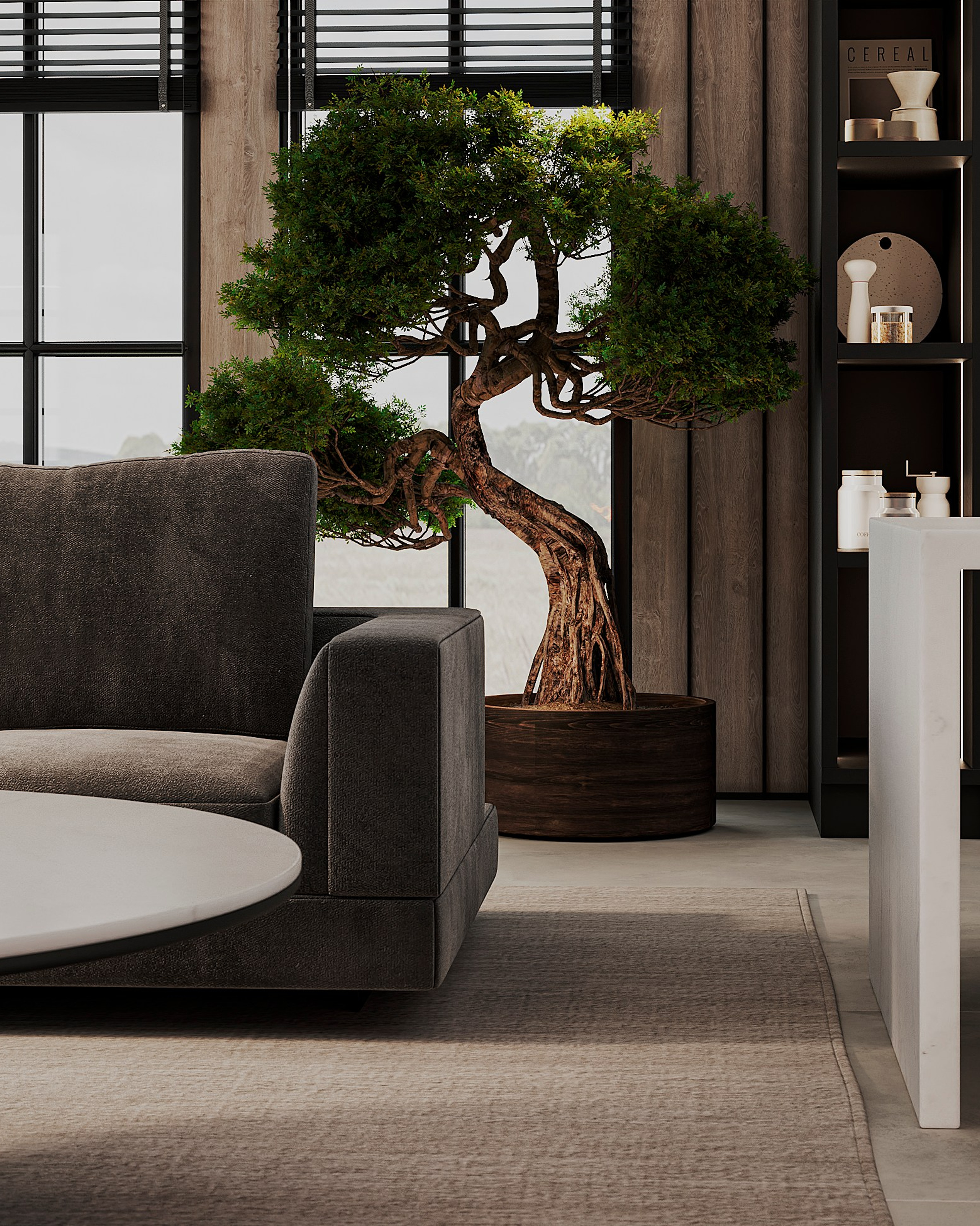 Кухня — Гостиная и прихожая в одном помещении 🤍