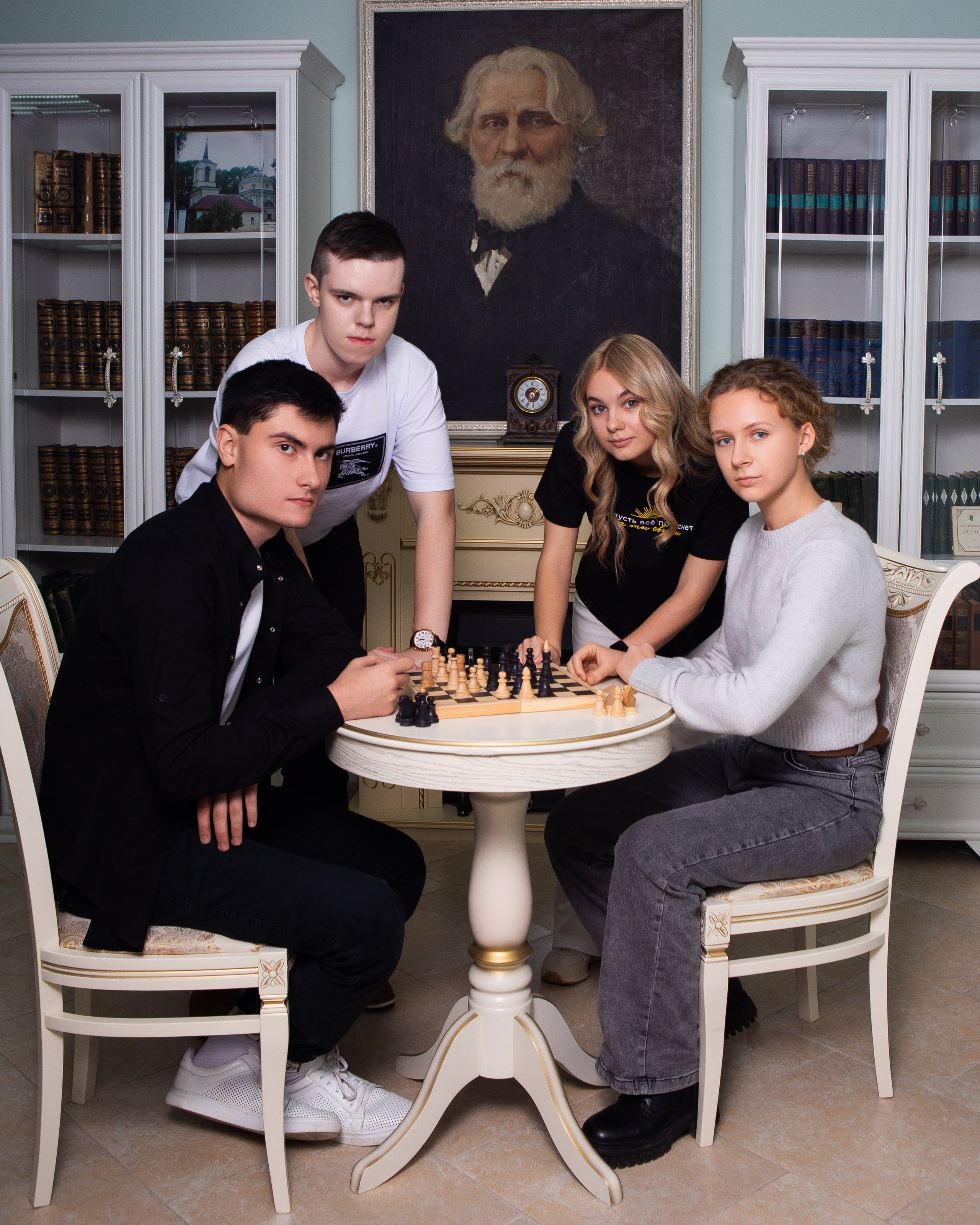 Съемка в библиотеке для 11 класса #2