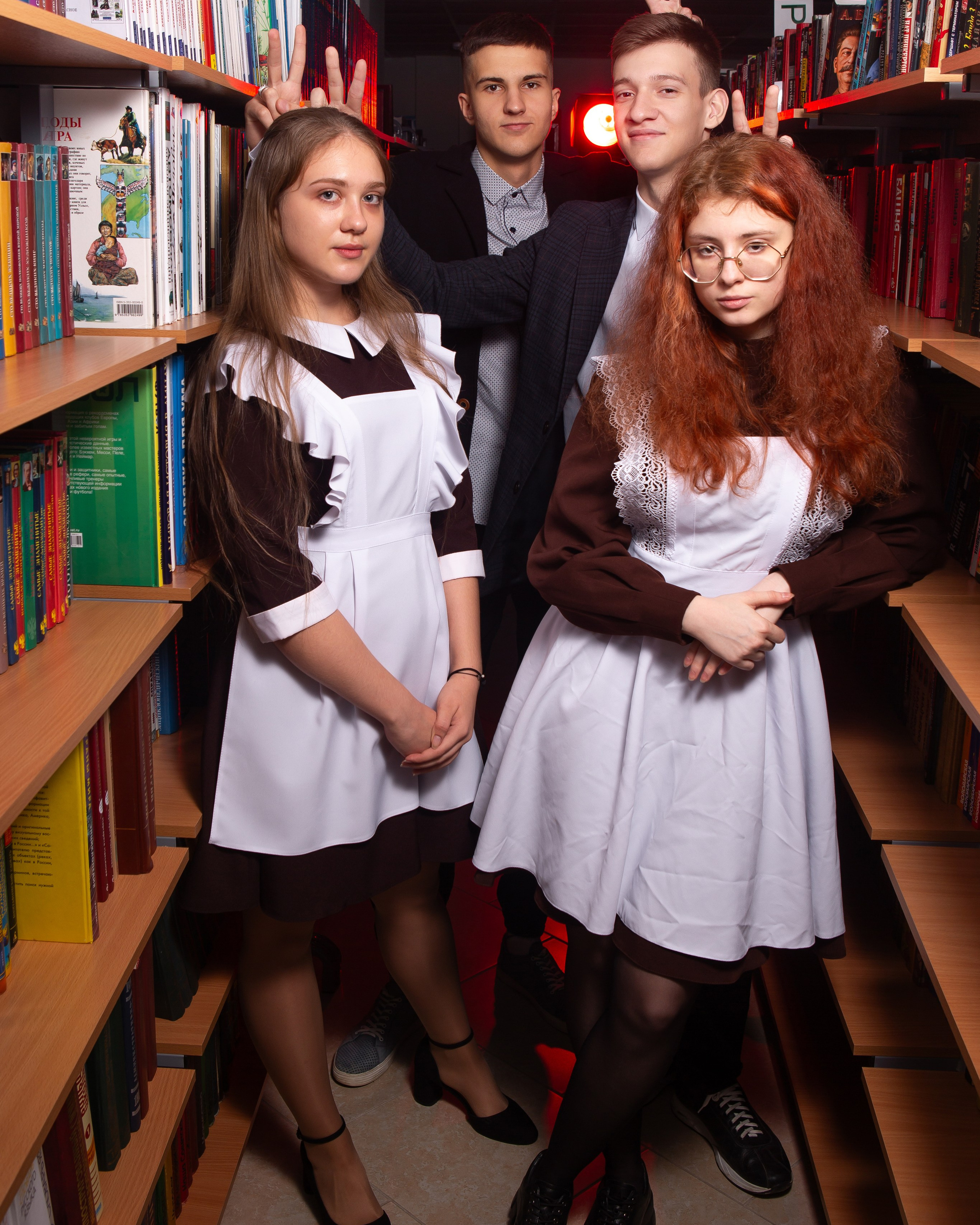 Съемка в библиотеке для 11 класса #1