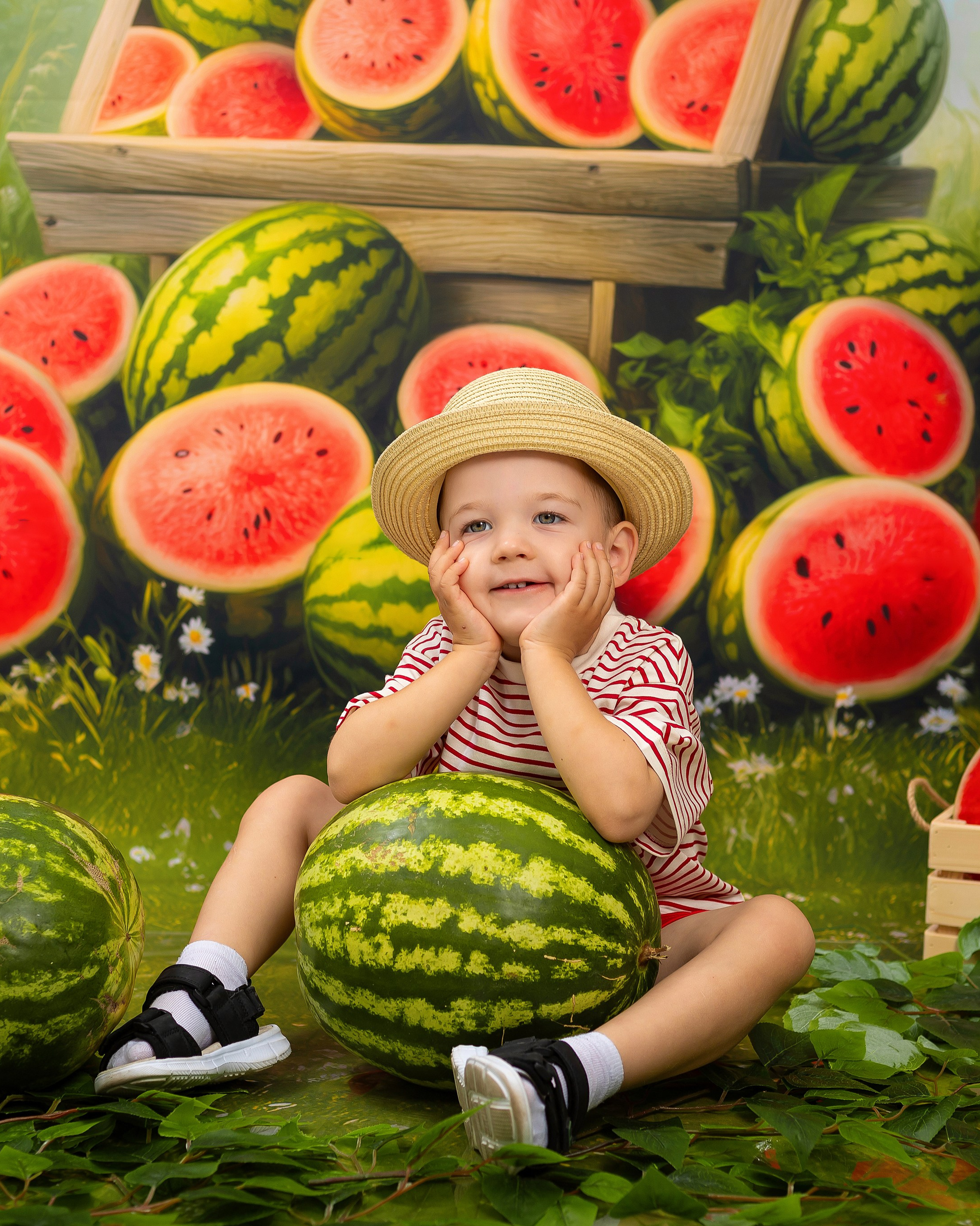 Арбузная фотосессия