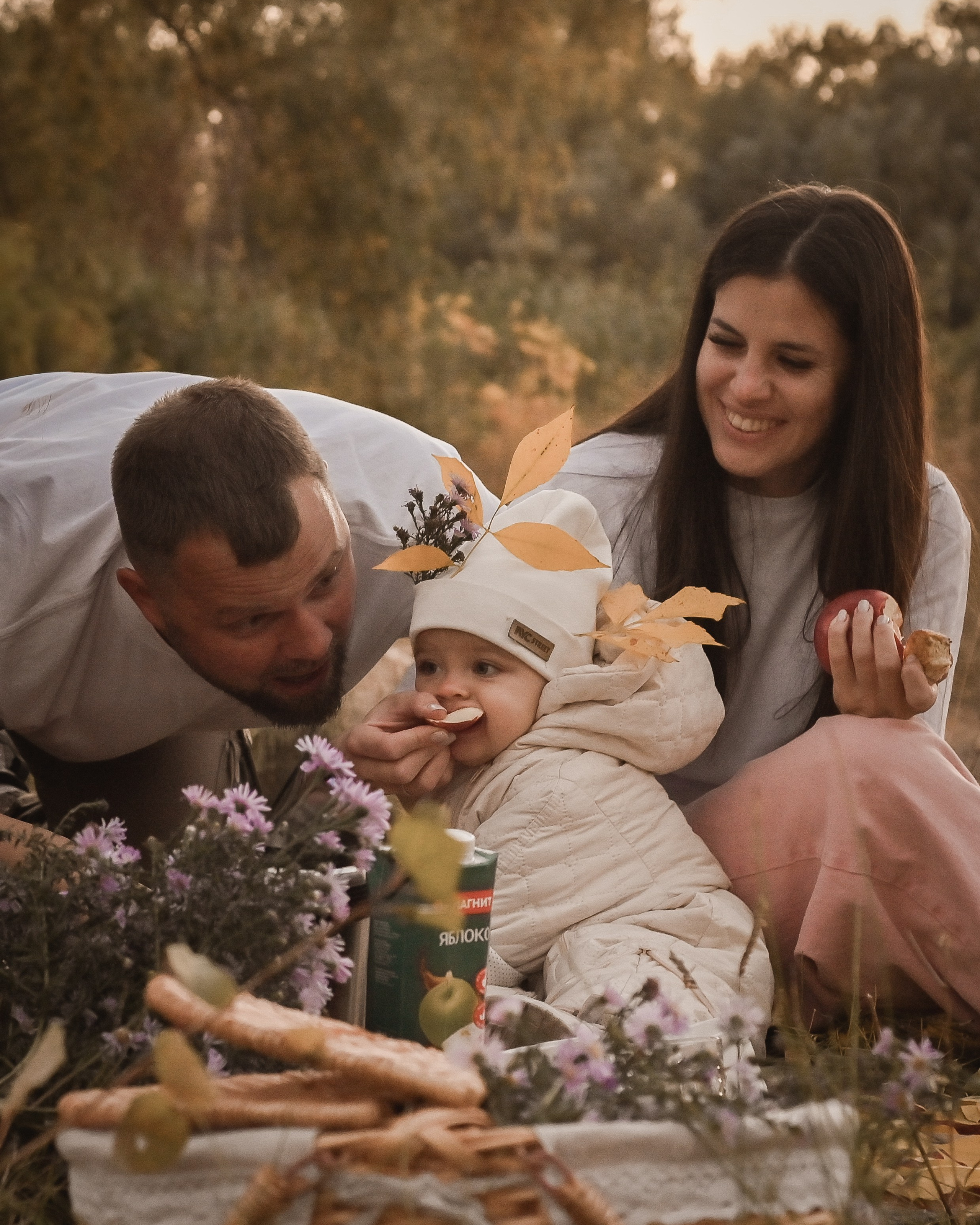 Осенняя семейная съемка на природе