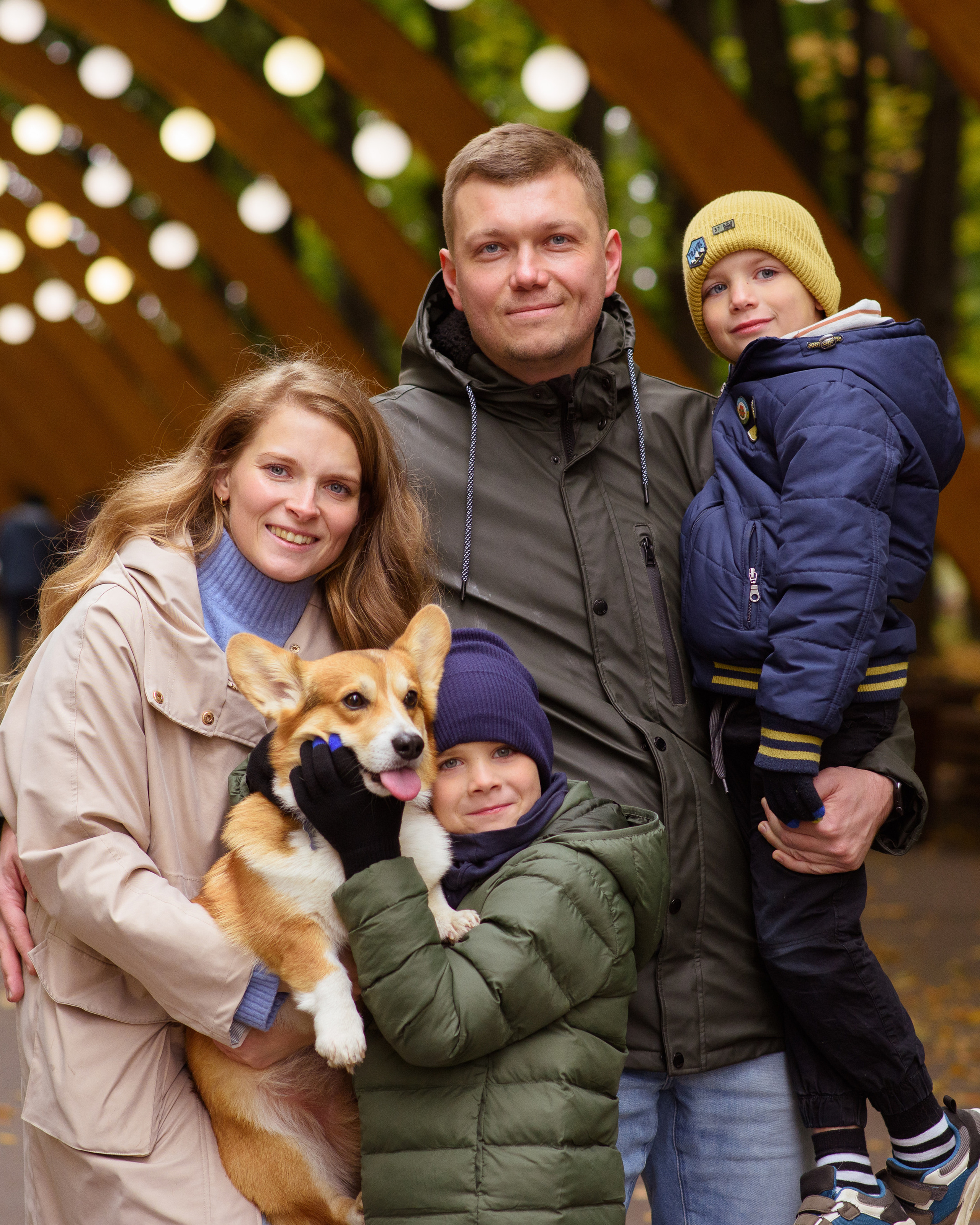 Татьяна, Сергей и&nbsp;ребята в&nbsp;Сокольниках