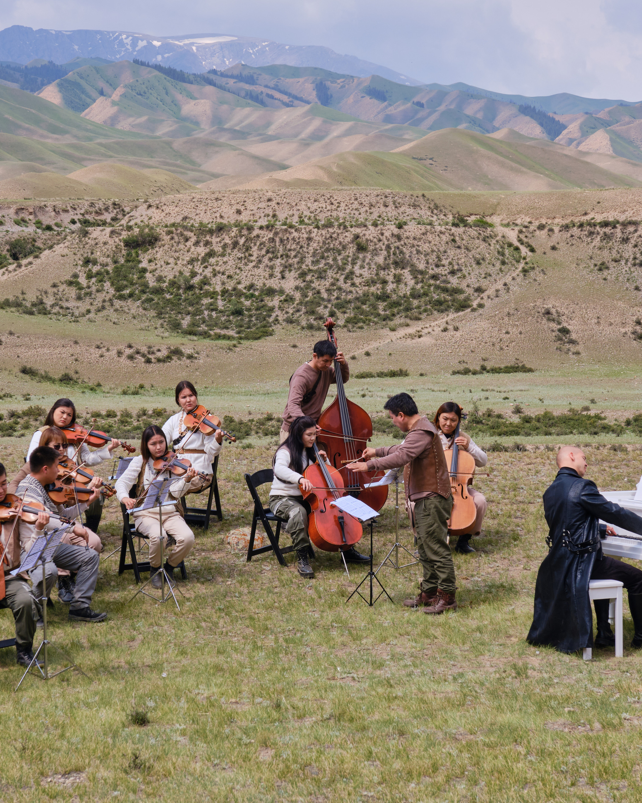 Оркестр в горах Кыргызстана