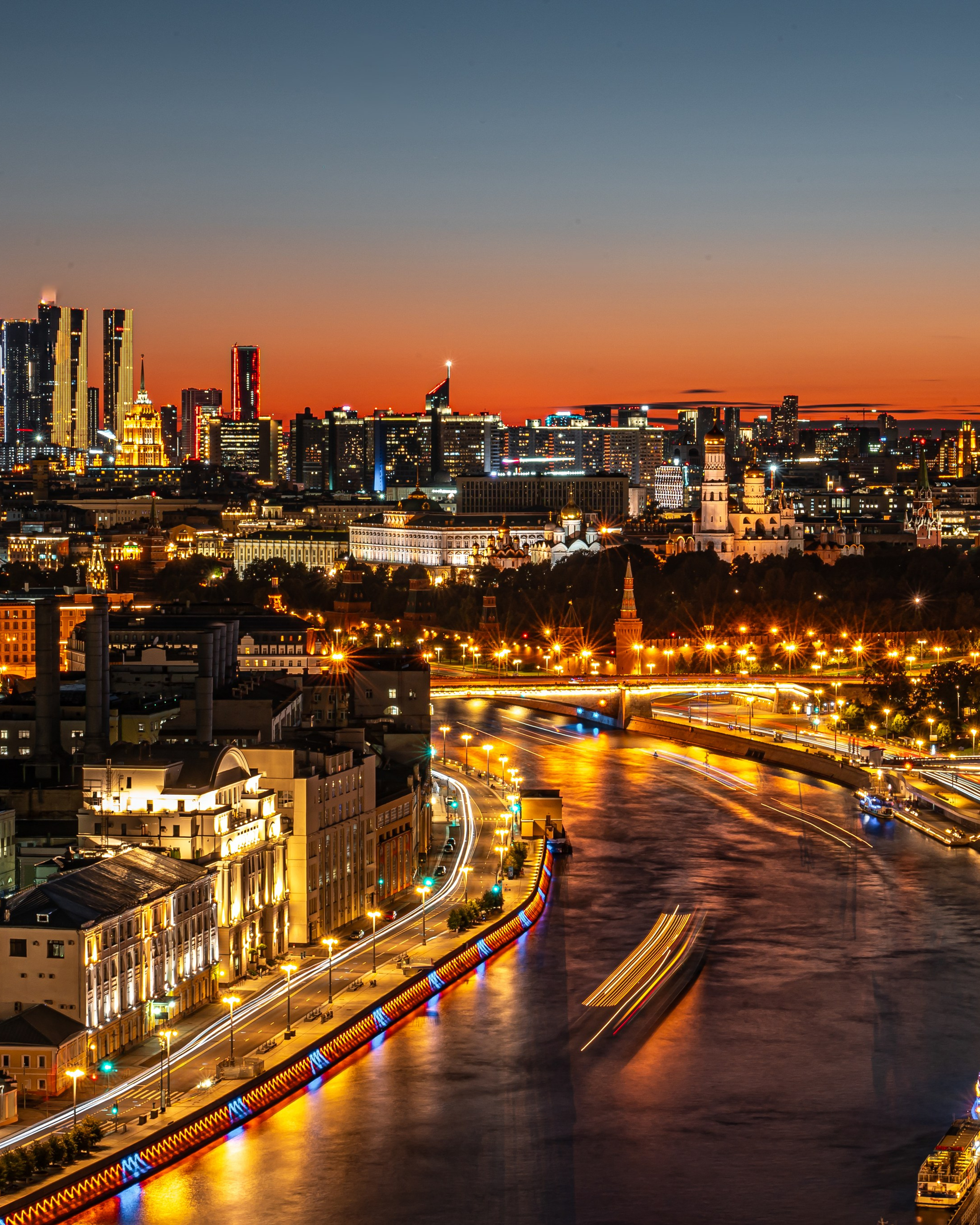 Ночные панорамы Москвы