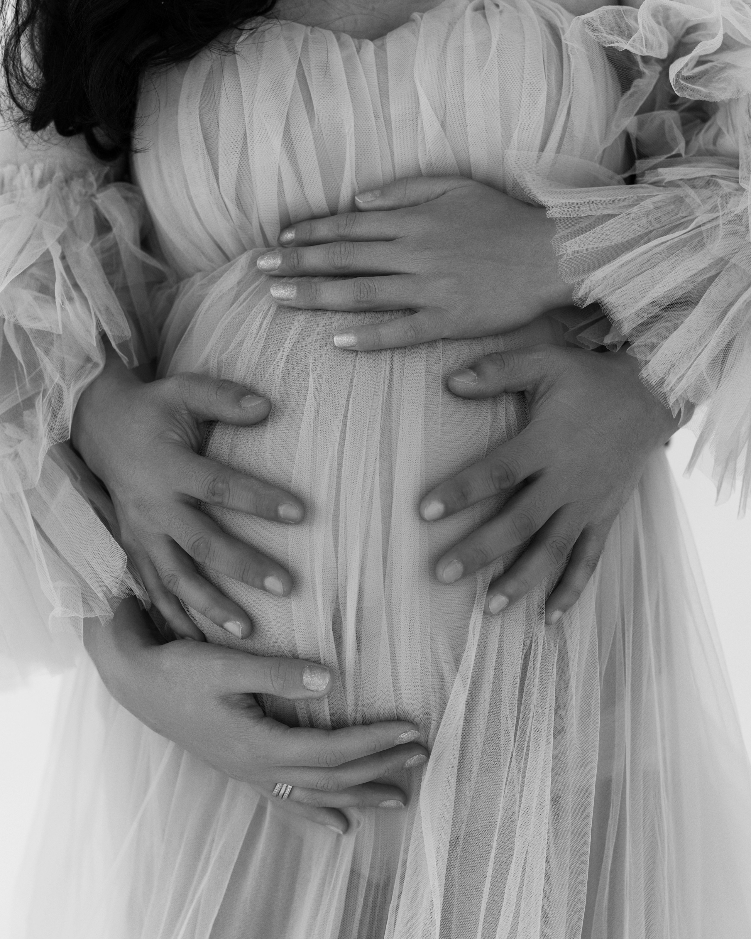 Studio maternity photo session