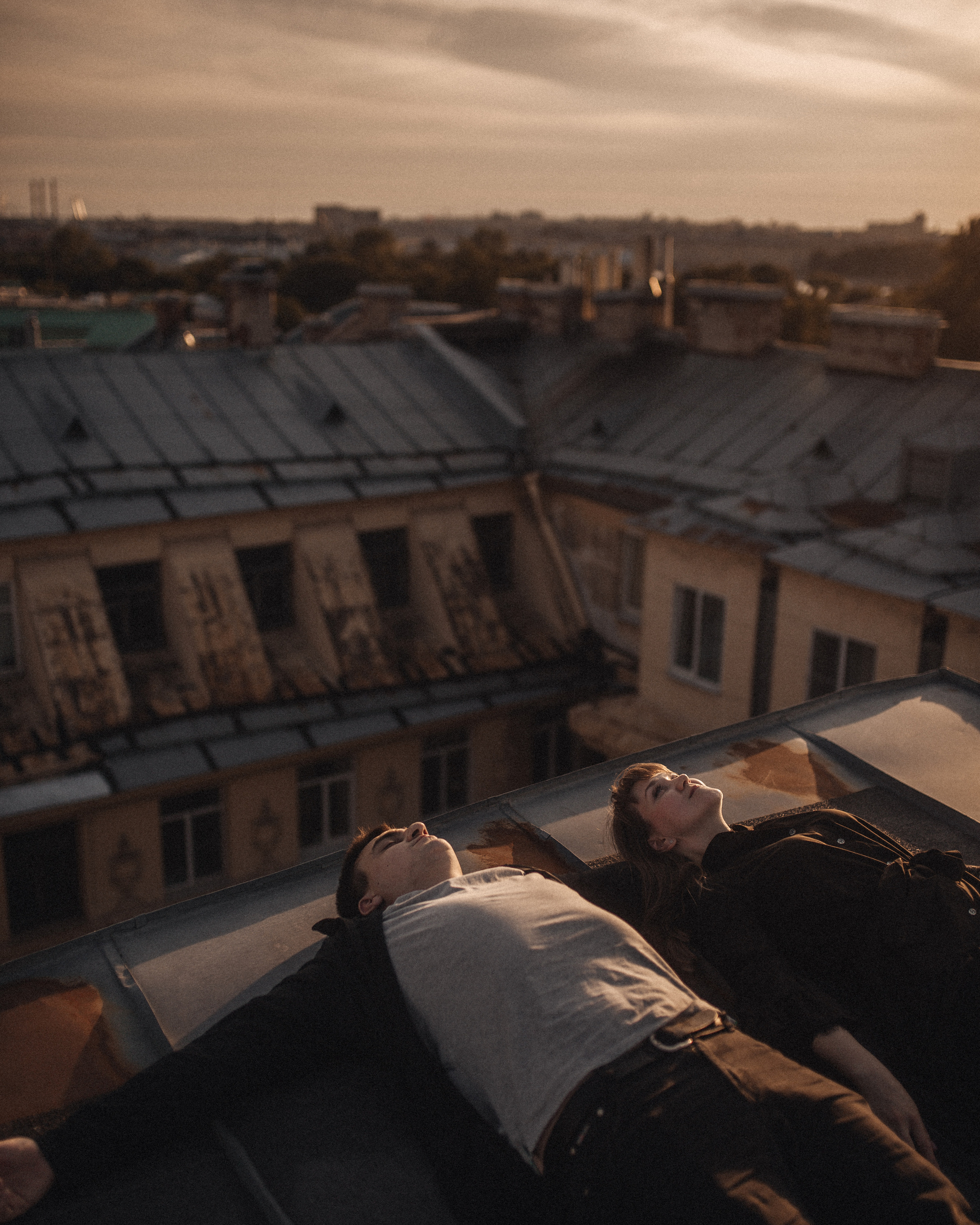 Закат на крыше