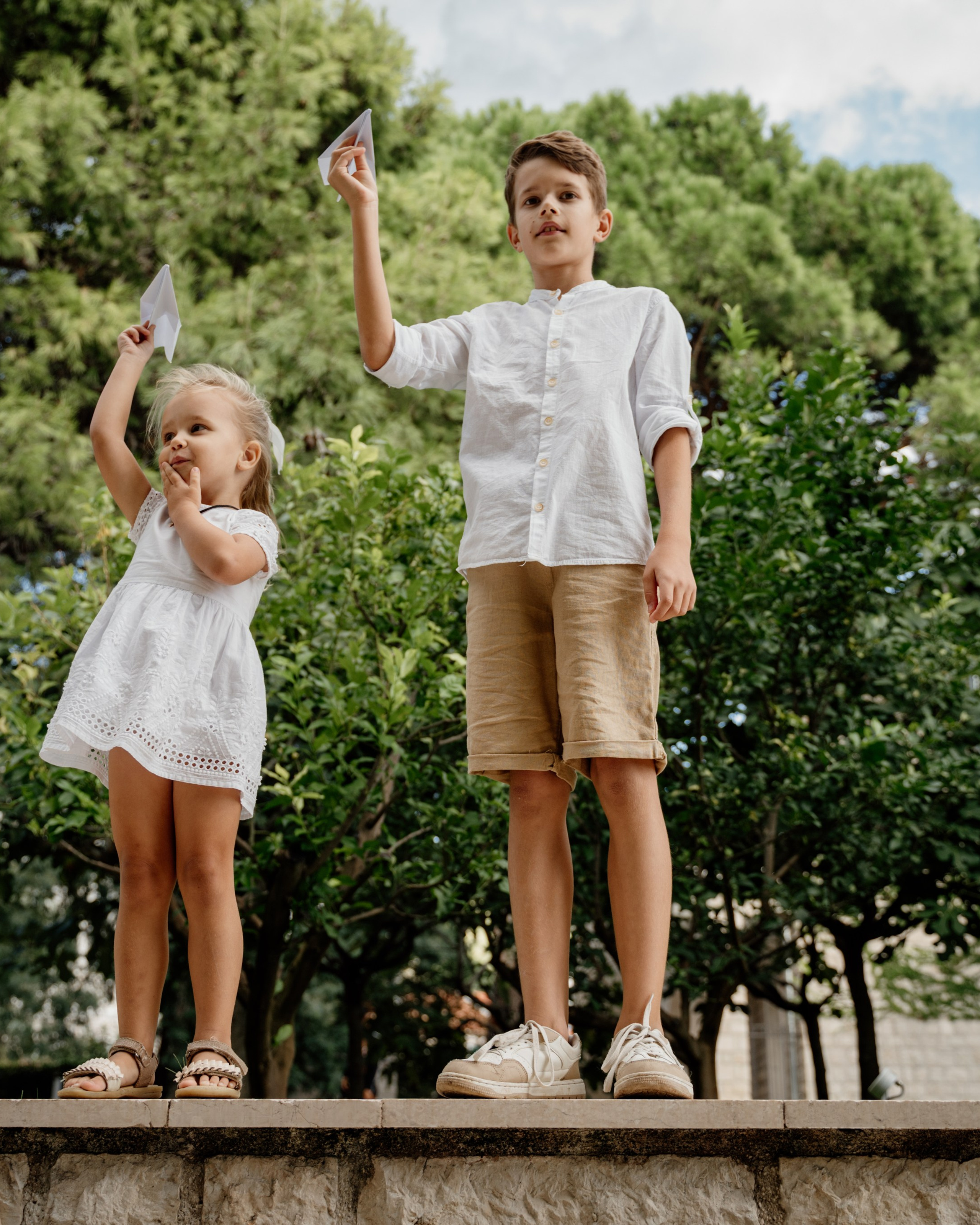 Iliya and Dasha with Jenya and Anya