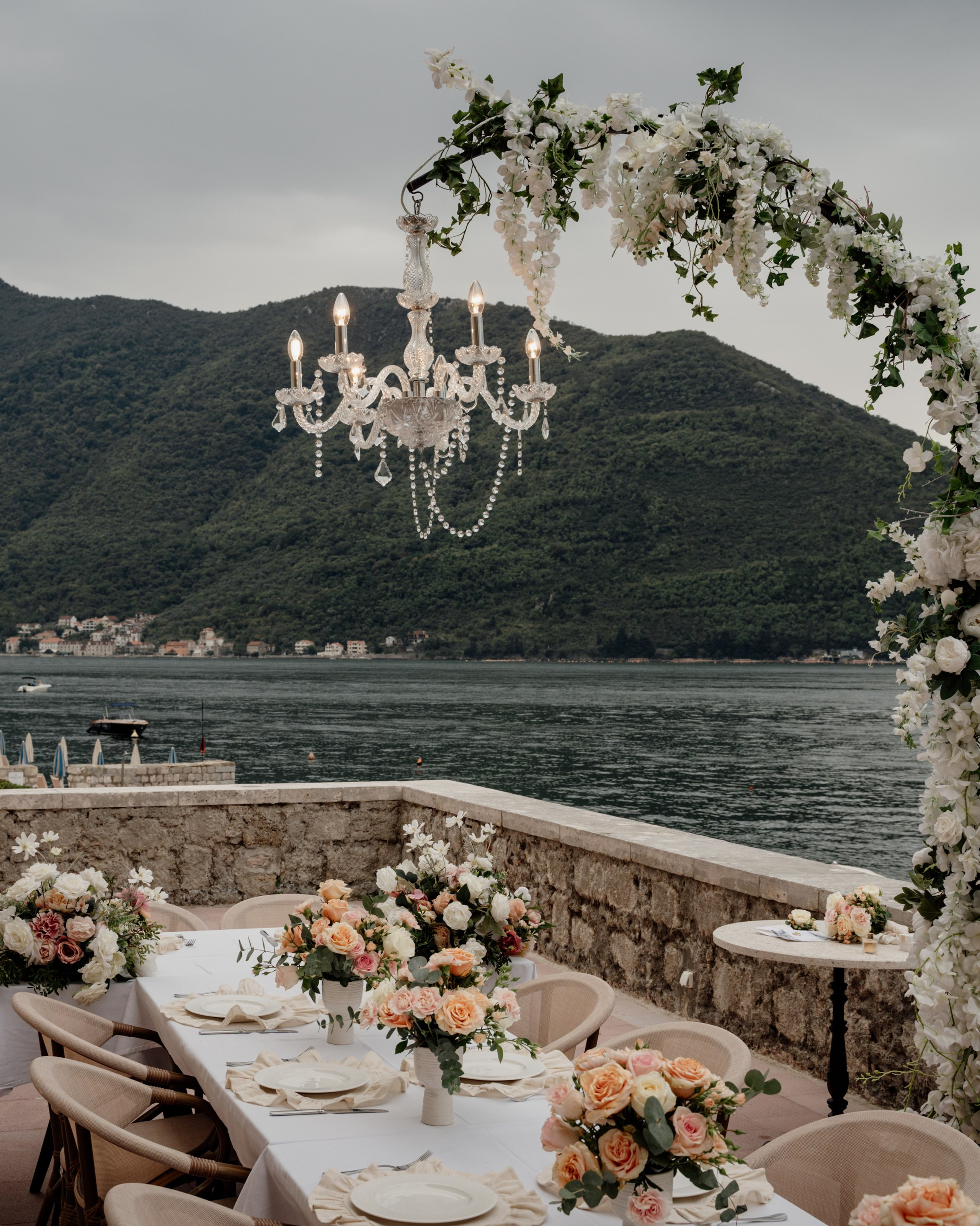 Banquet decoration in Heritage Grand Perast by Rixos