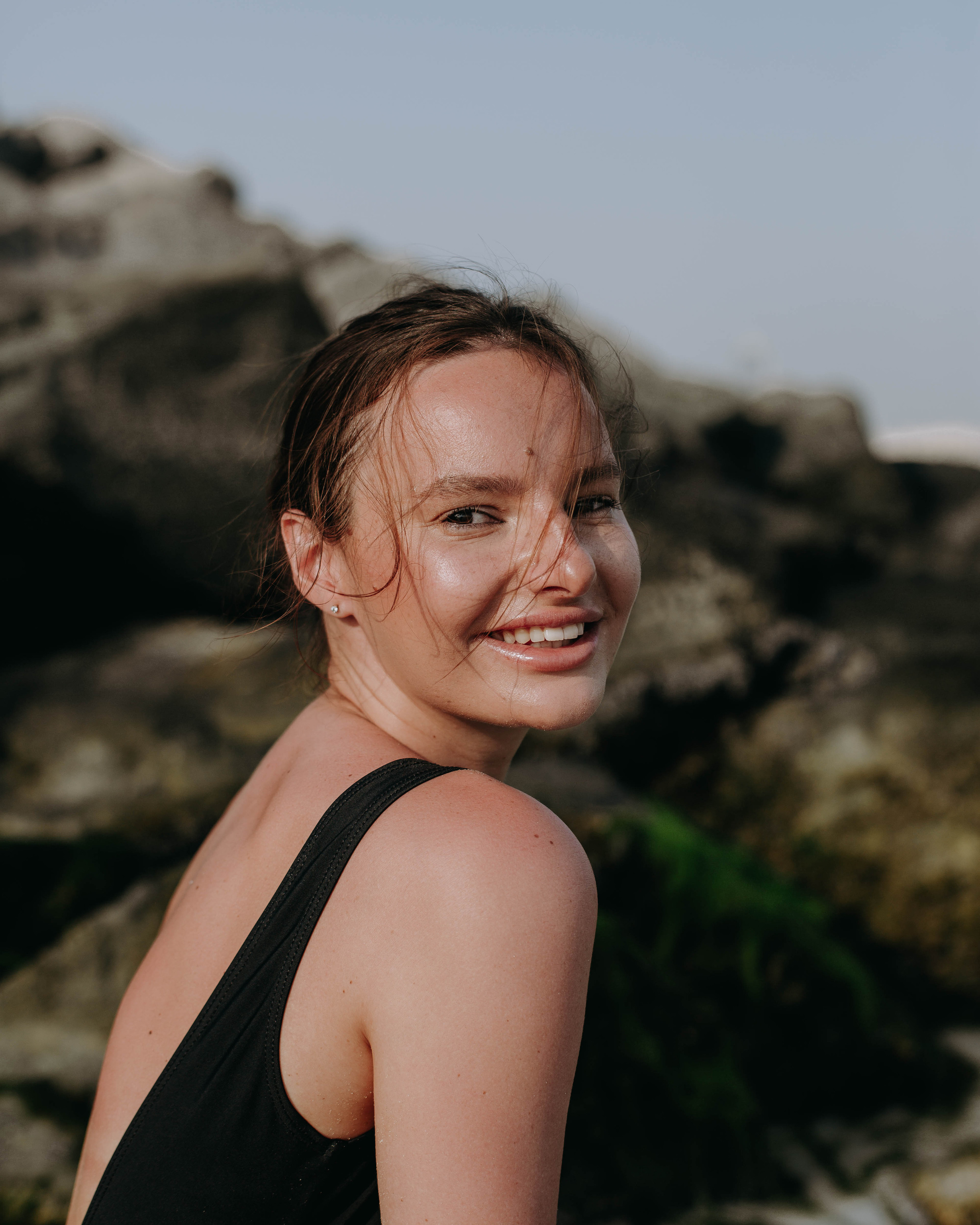 Woman portrait on the beach