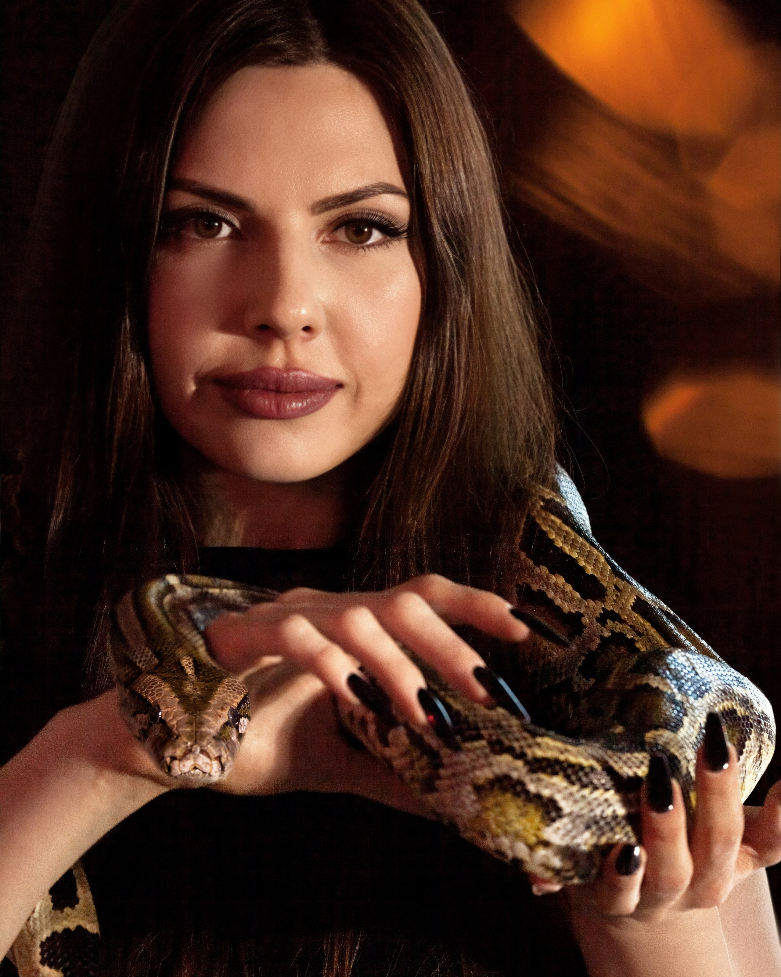 Фотосессия с&nbsp;питоном&nbsp;— Карина