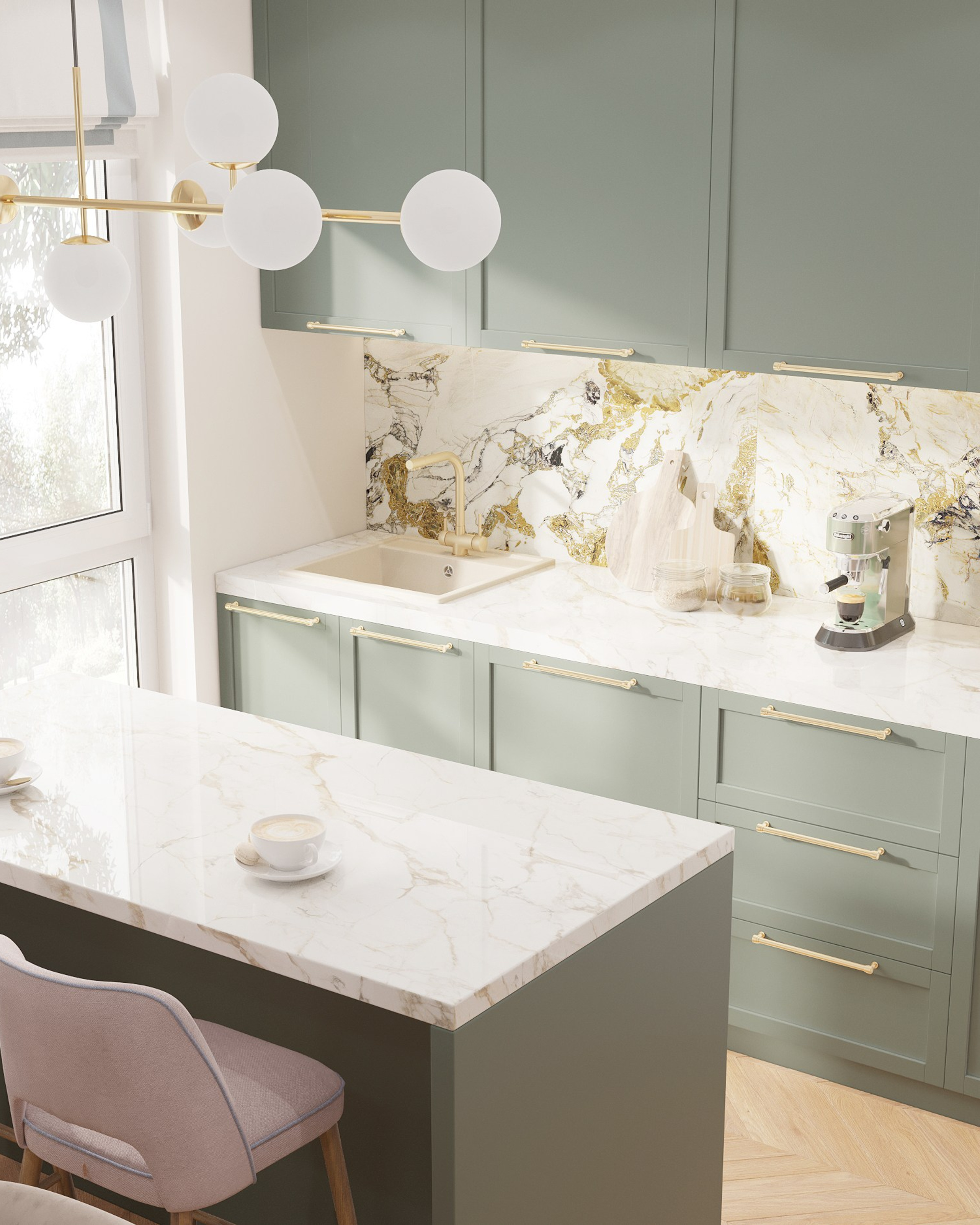 КУХНЯ-ГОСТИНАЯ В&nbsp;ЧАСТНОМ ДОМЕ