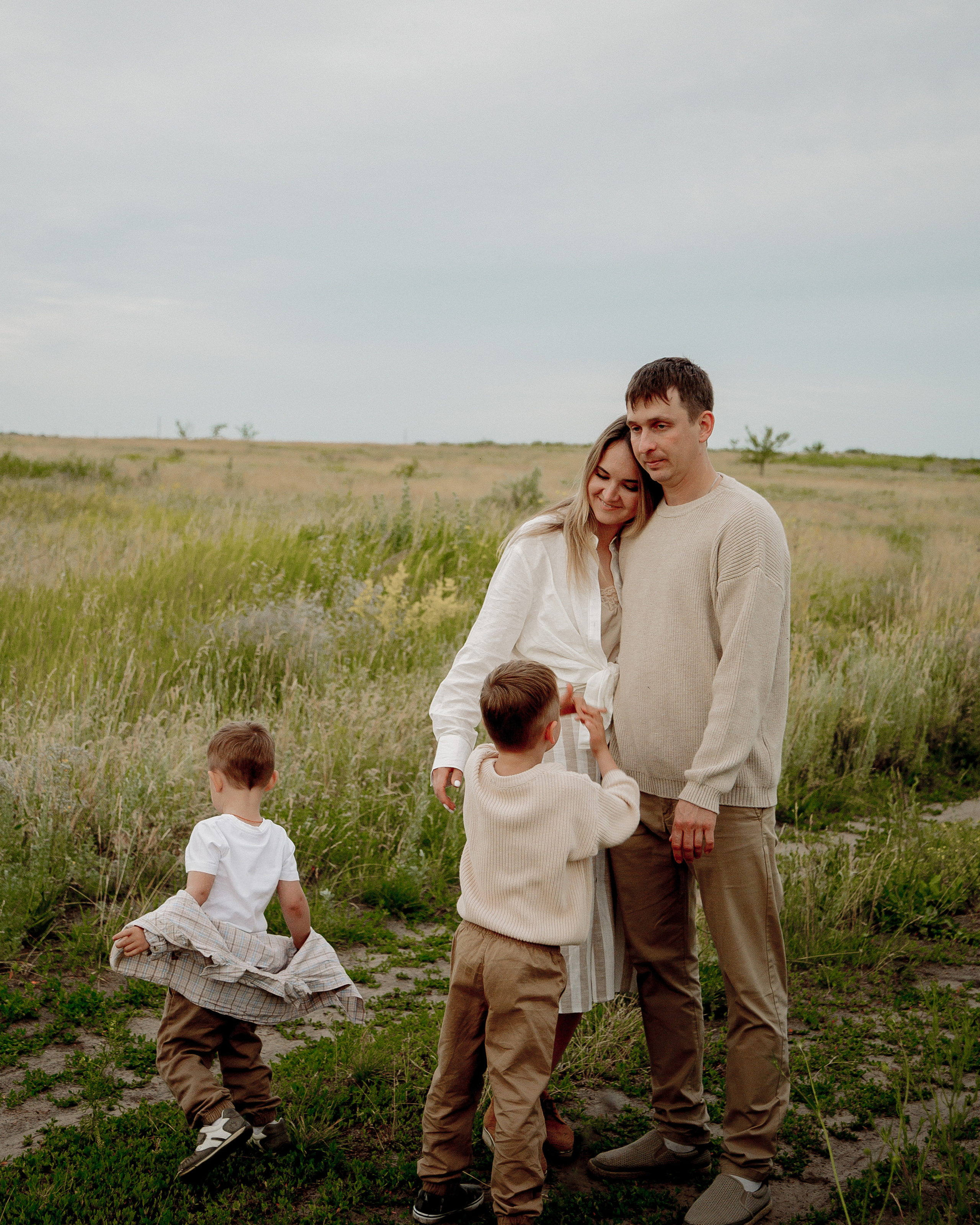 Ирина, Дима и их сынишки