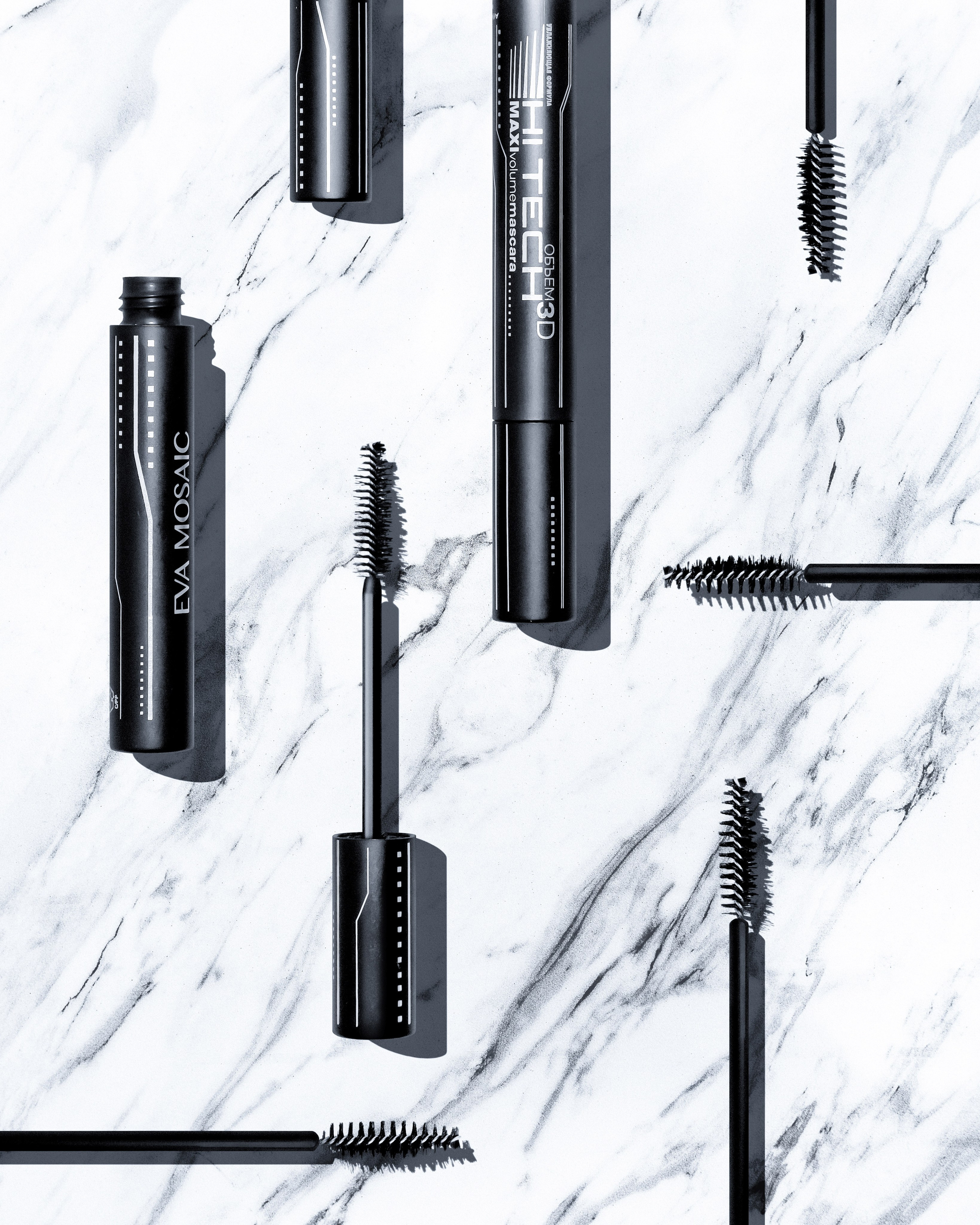 Предметная фотография косметики: тушь Eva Mosaic