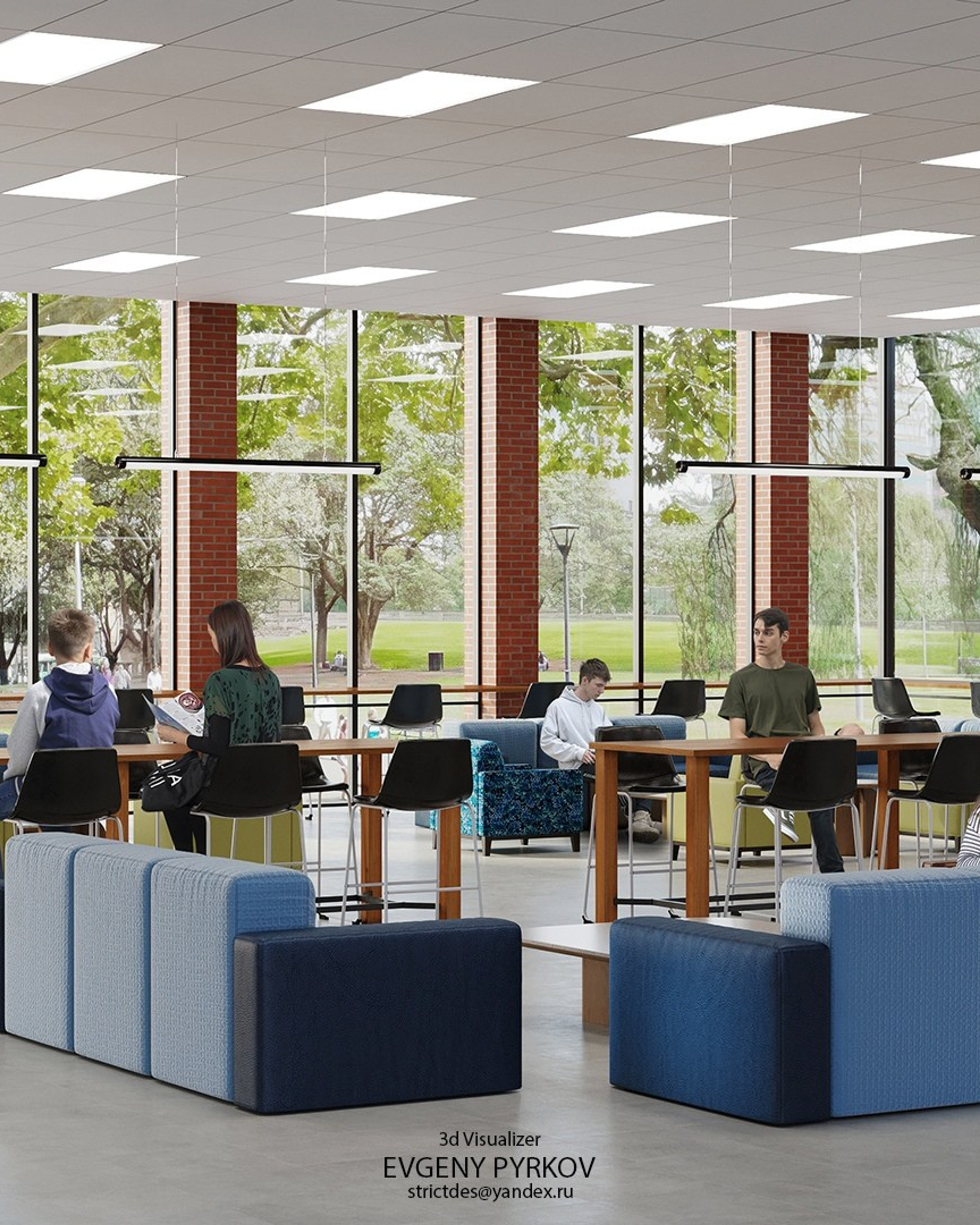 Общественное помещение школы. США. Джексонвиль. Клиент Ravelin