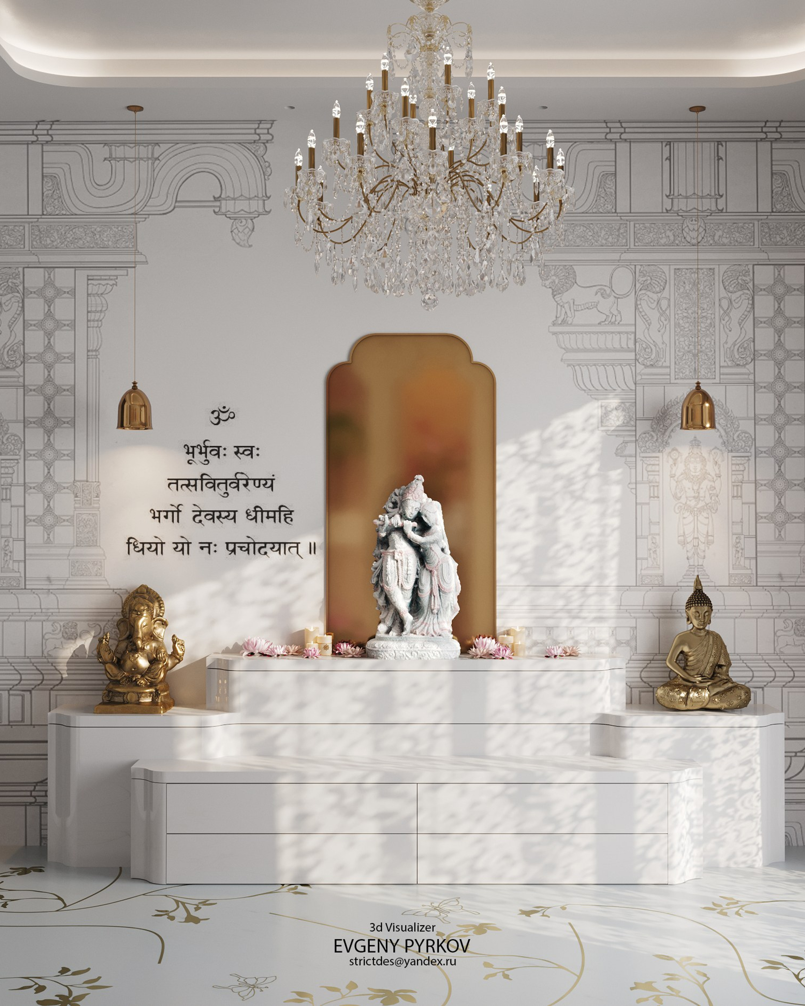 Небольшой храм Кришны. Индия. Мумбаи. Клиент Onecirclemedia