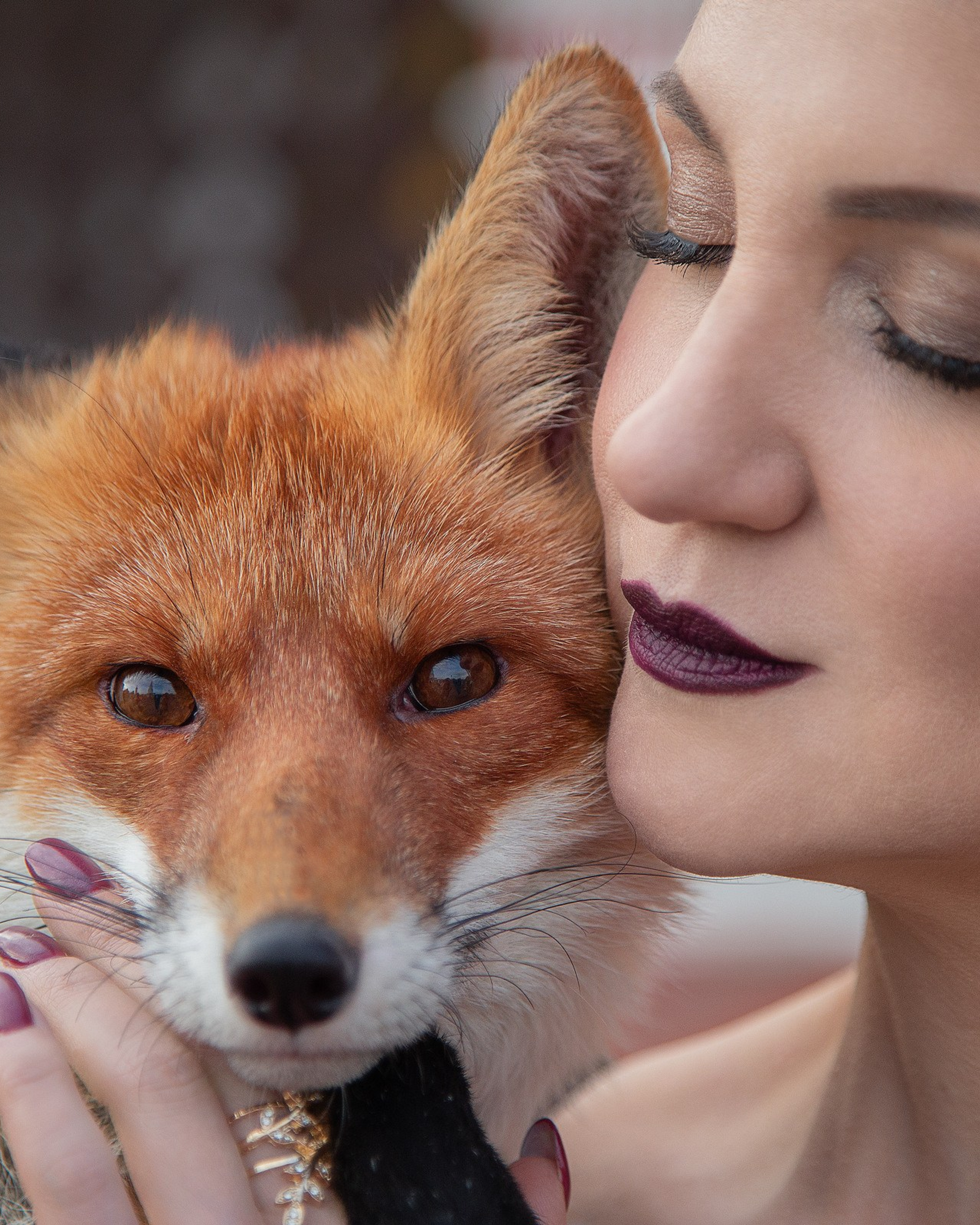 Фотосессия с лисой