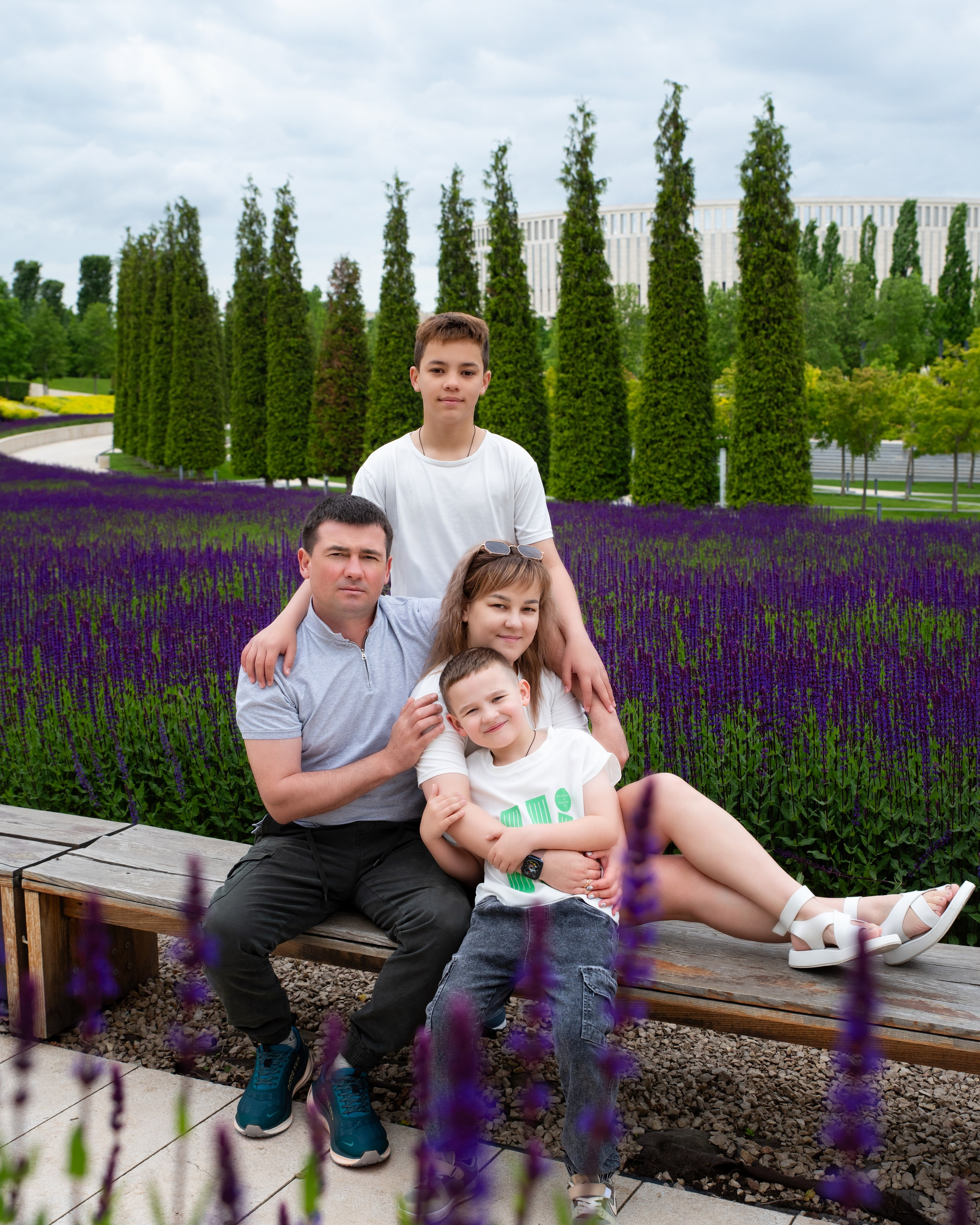 Семья Ирины в парке Галицкого