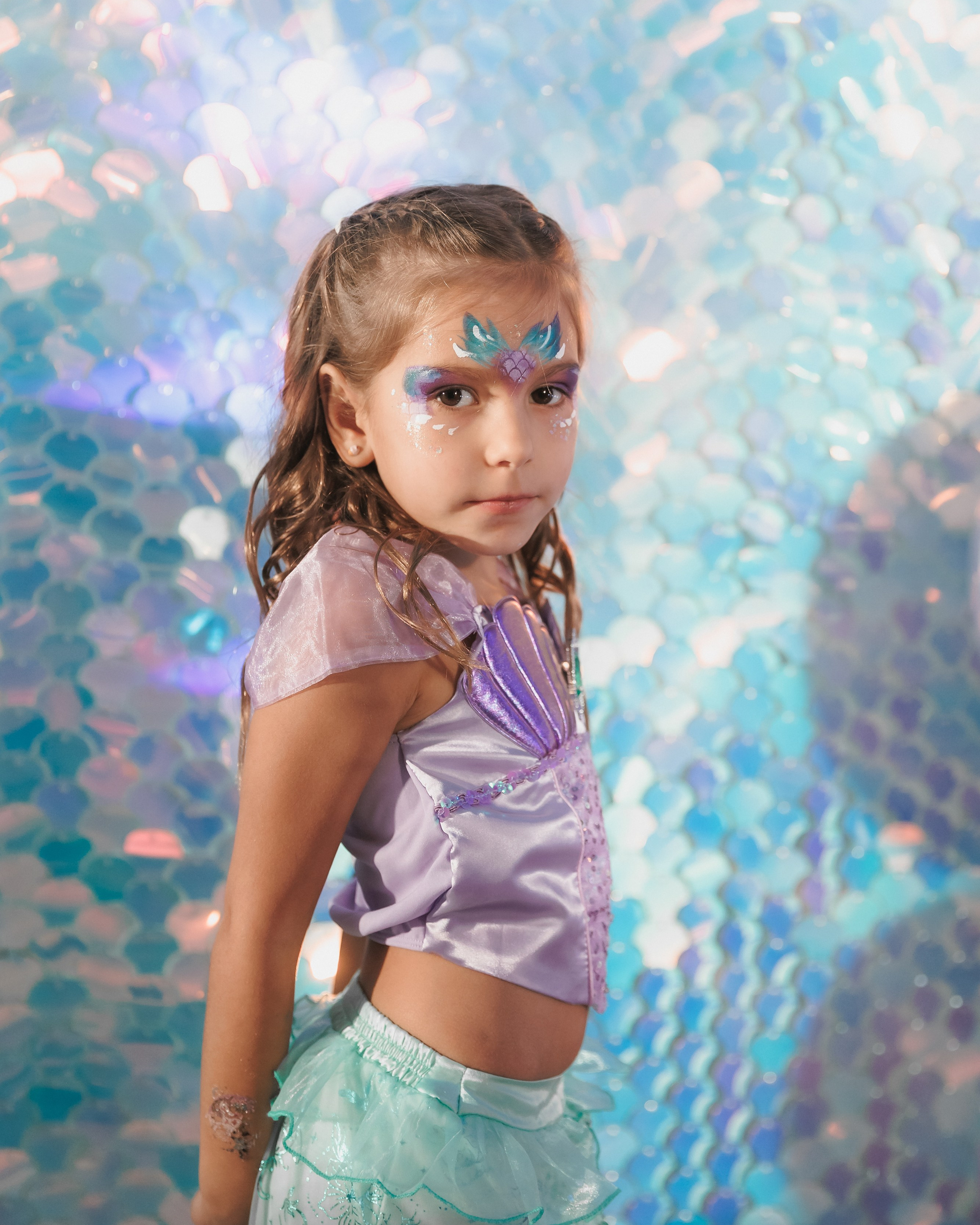 В подводном царстве Ариэль. Полине 5 лет!