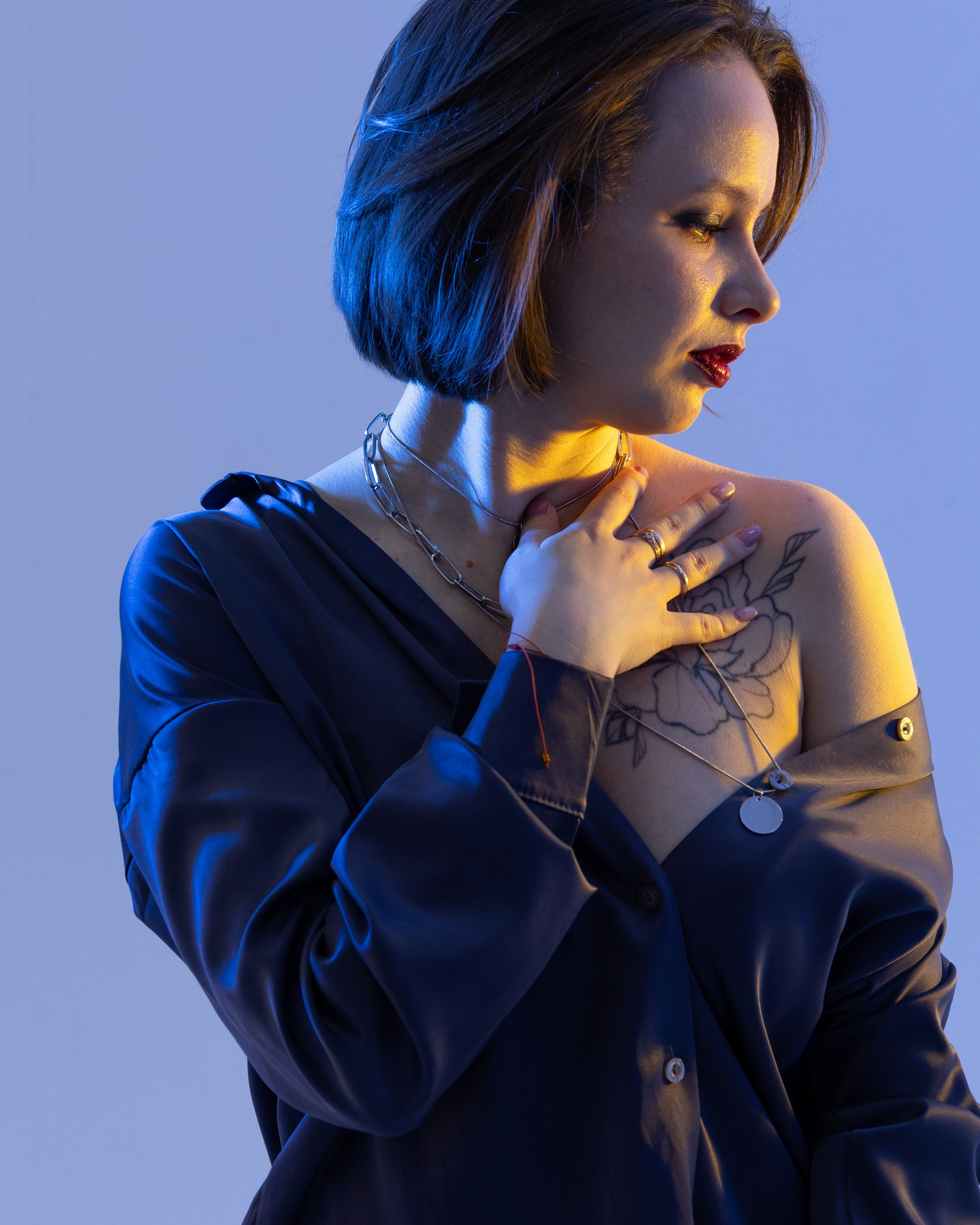 Индивидуальная съёмка с цветными фильтрами. Фотостудия Импульс