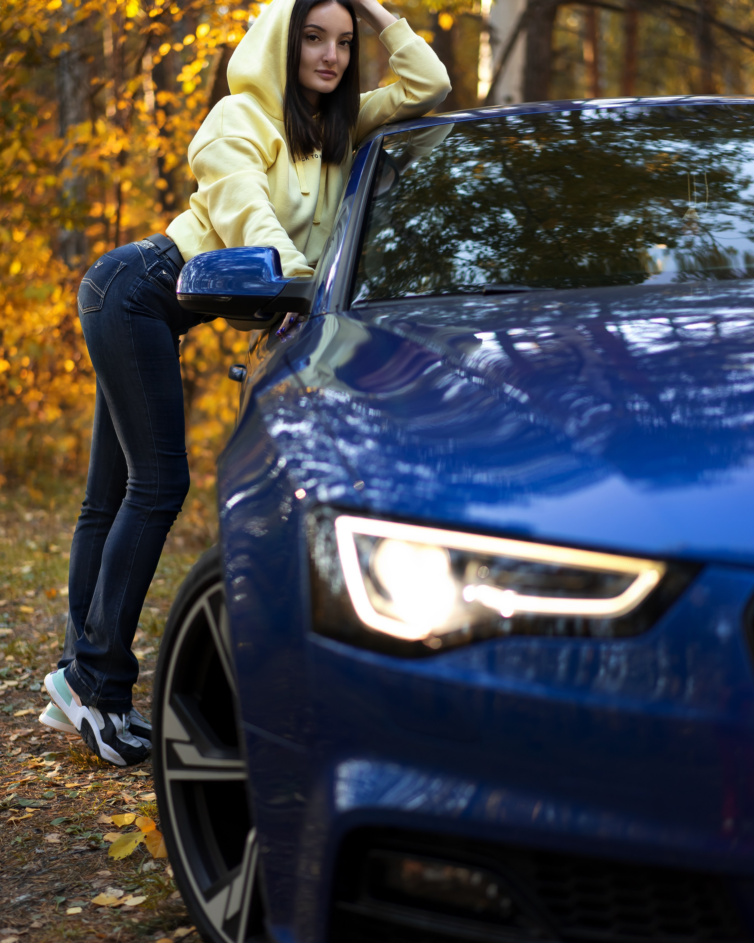 Портретная фотосессия с&nbsp;машиной