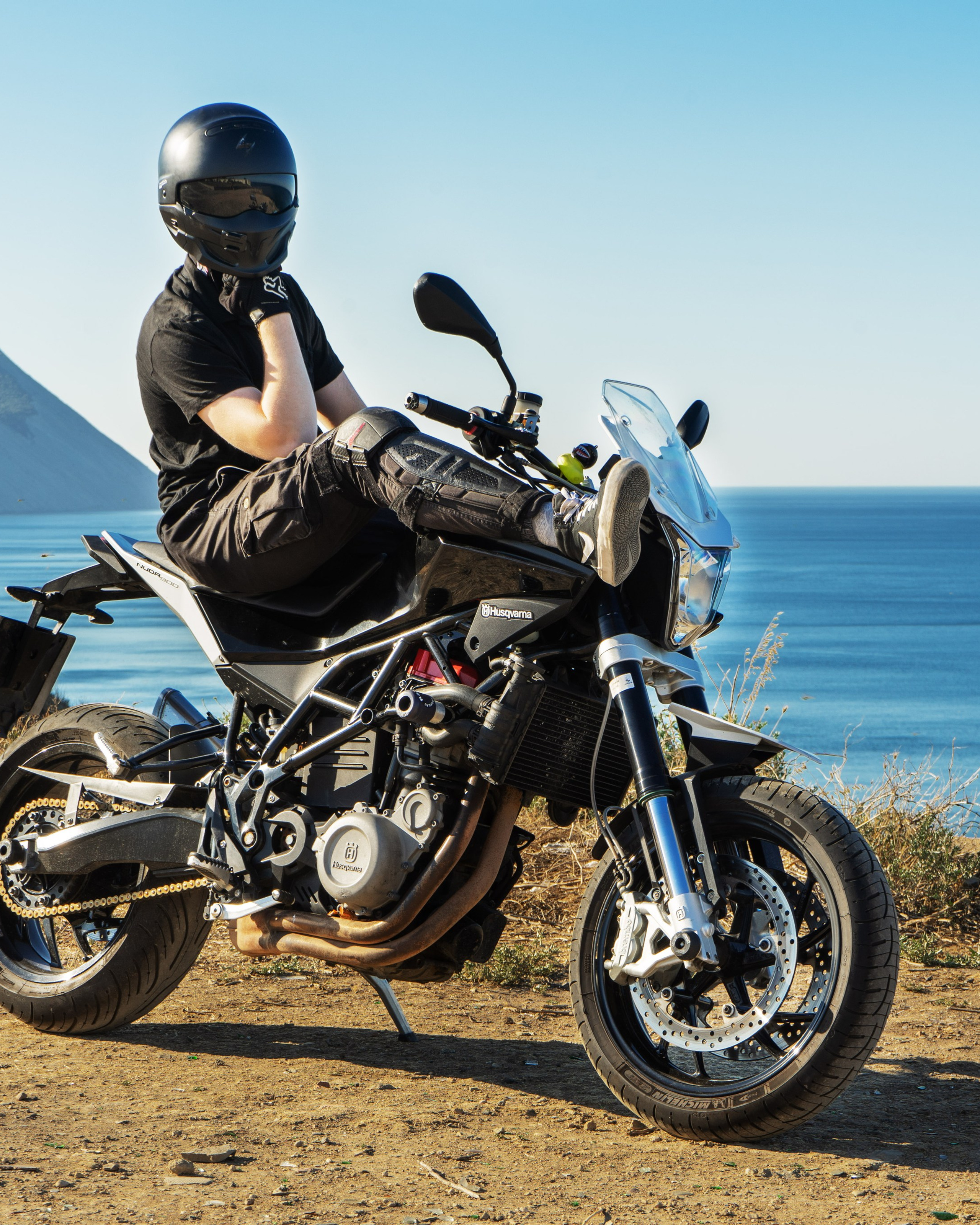 Мужская фотосессия с&nbsp;мото